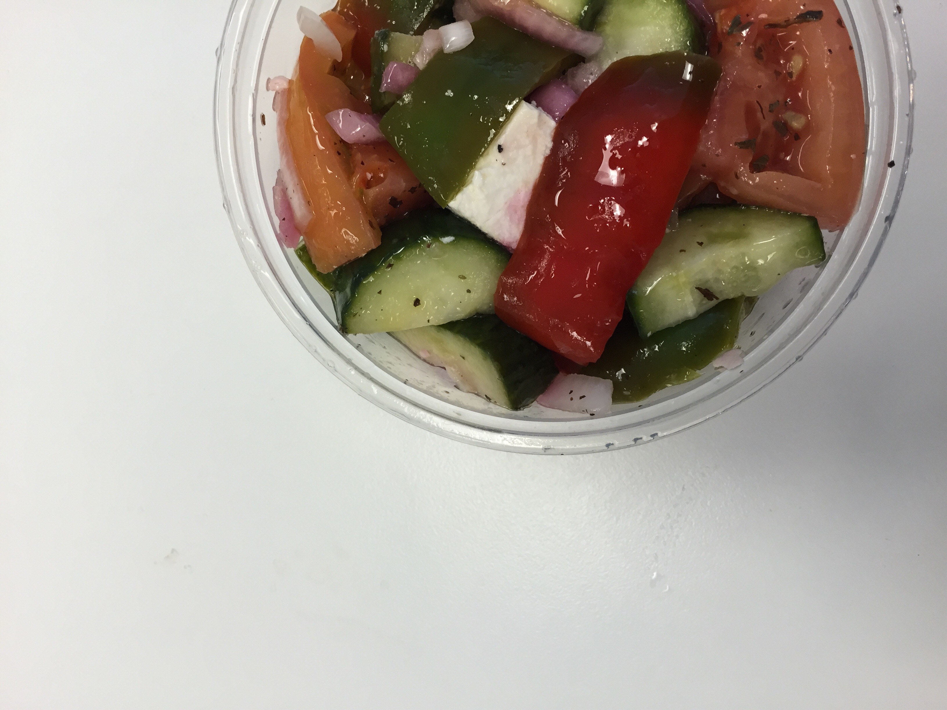 [A Greek salad consumed by Sonia Chopra]