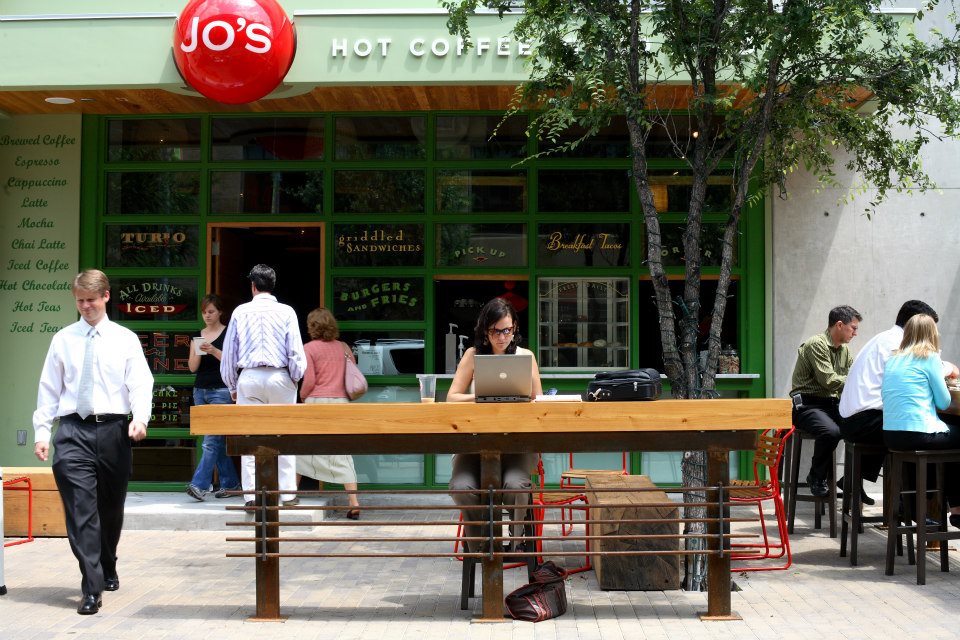 Jo's Coffee Shop in downtown