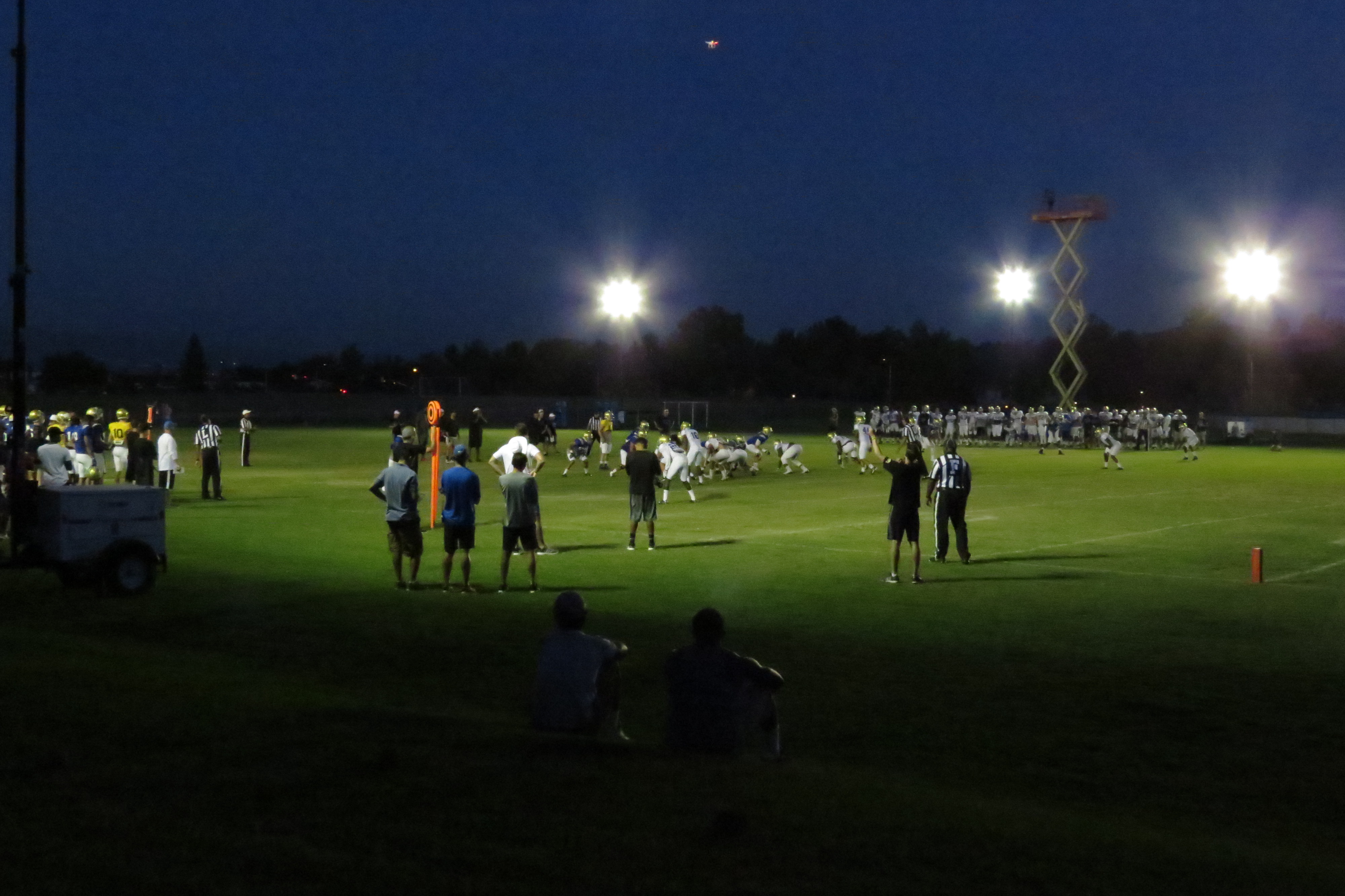 It was "Saturday Night Lights" when the start of practice was moved to 6:30pm due to the heat.