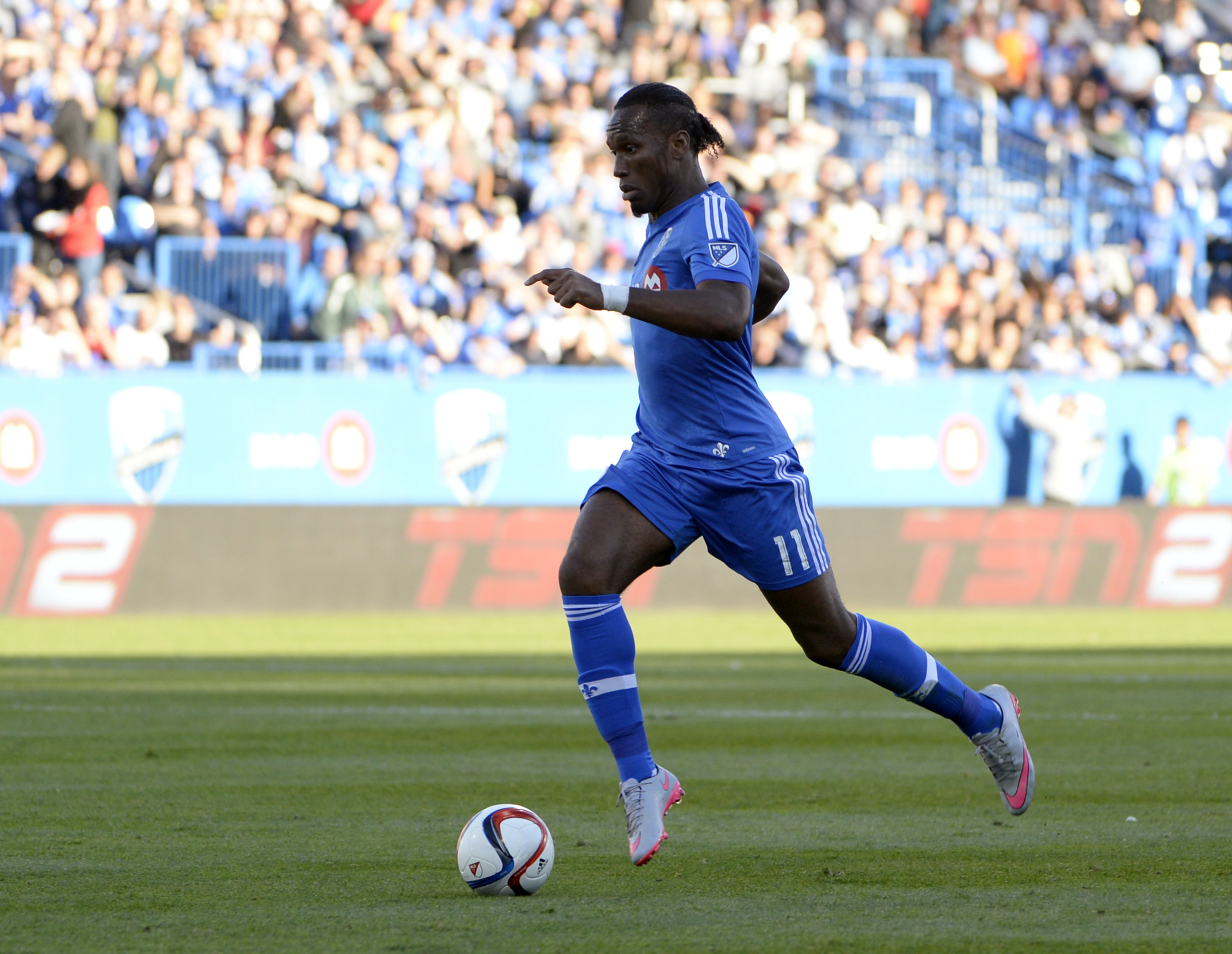 Drogba sets himself up for a shot in IMFC's 2-0 win versus DC United on Saturday.