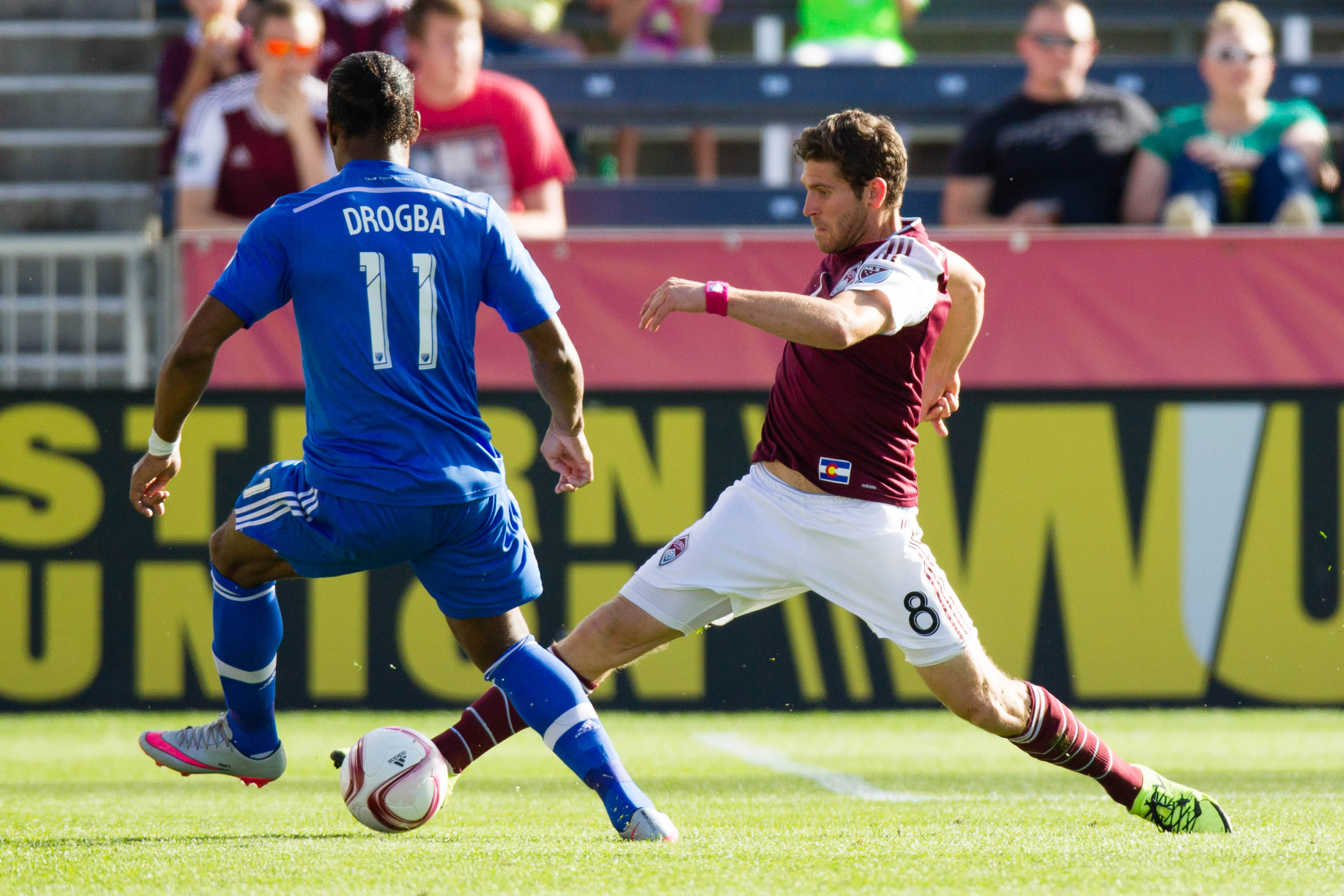 Didier Drogba makes a play on the ball in IMFC's big 1-0 win over Colorado last Saturday.