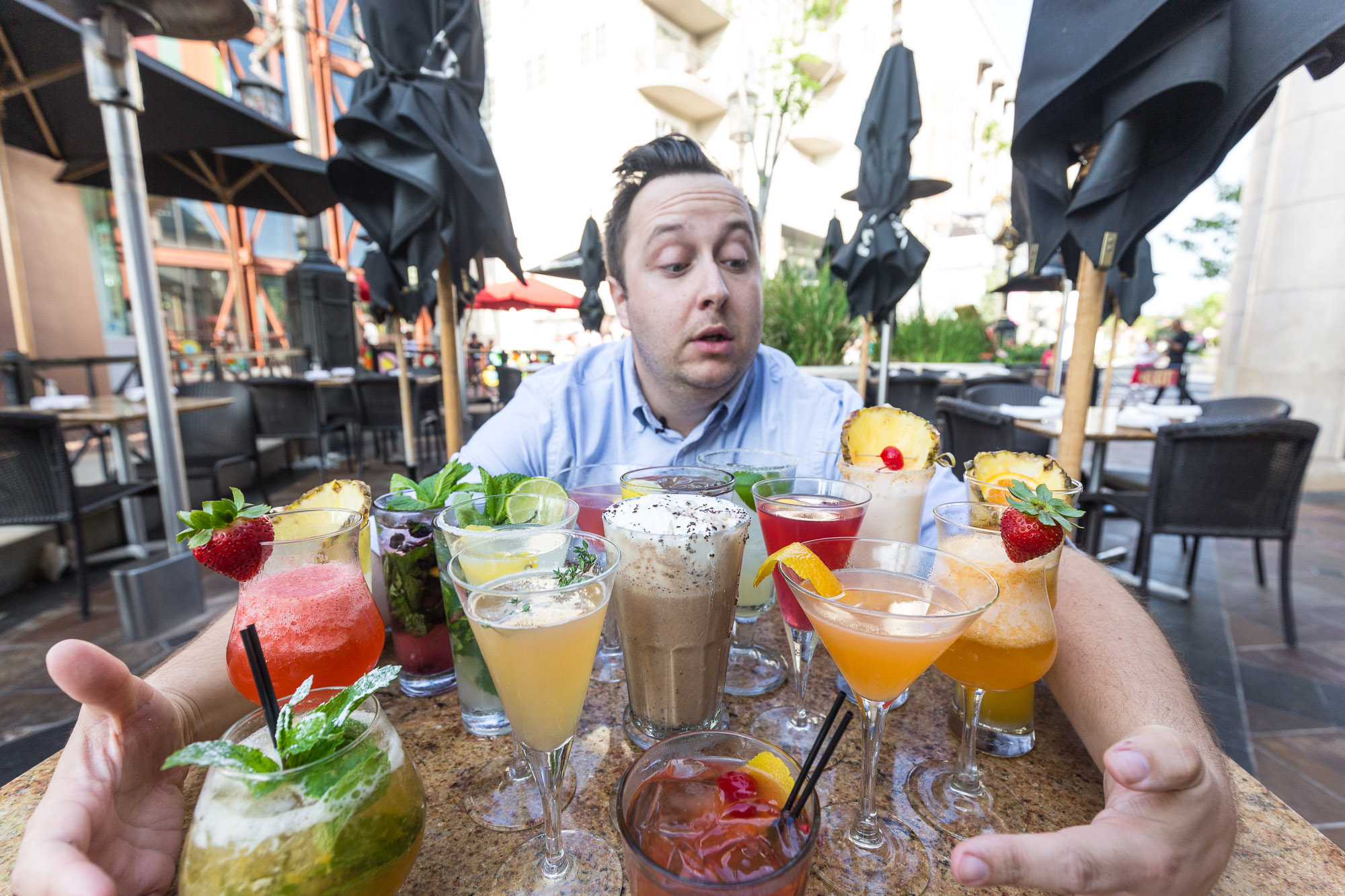 17 drinks at The Cheesecake Factory, Americana at Brand in Glendale
