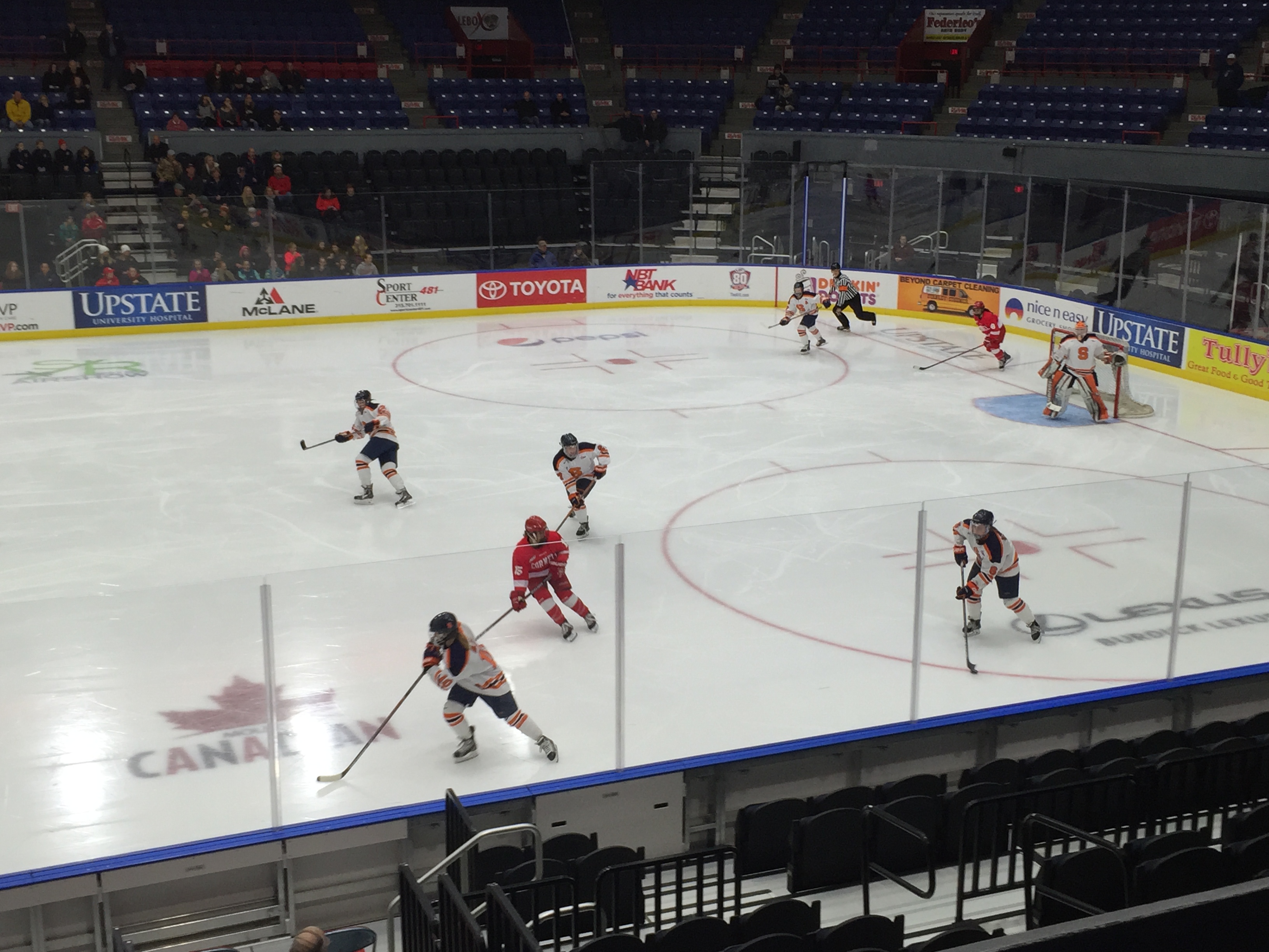 Syracuse Women's Ice Hockey vs. Cornell at the War Memorial Arena. November 18, 2015.