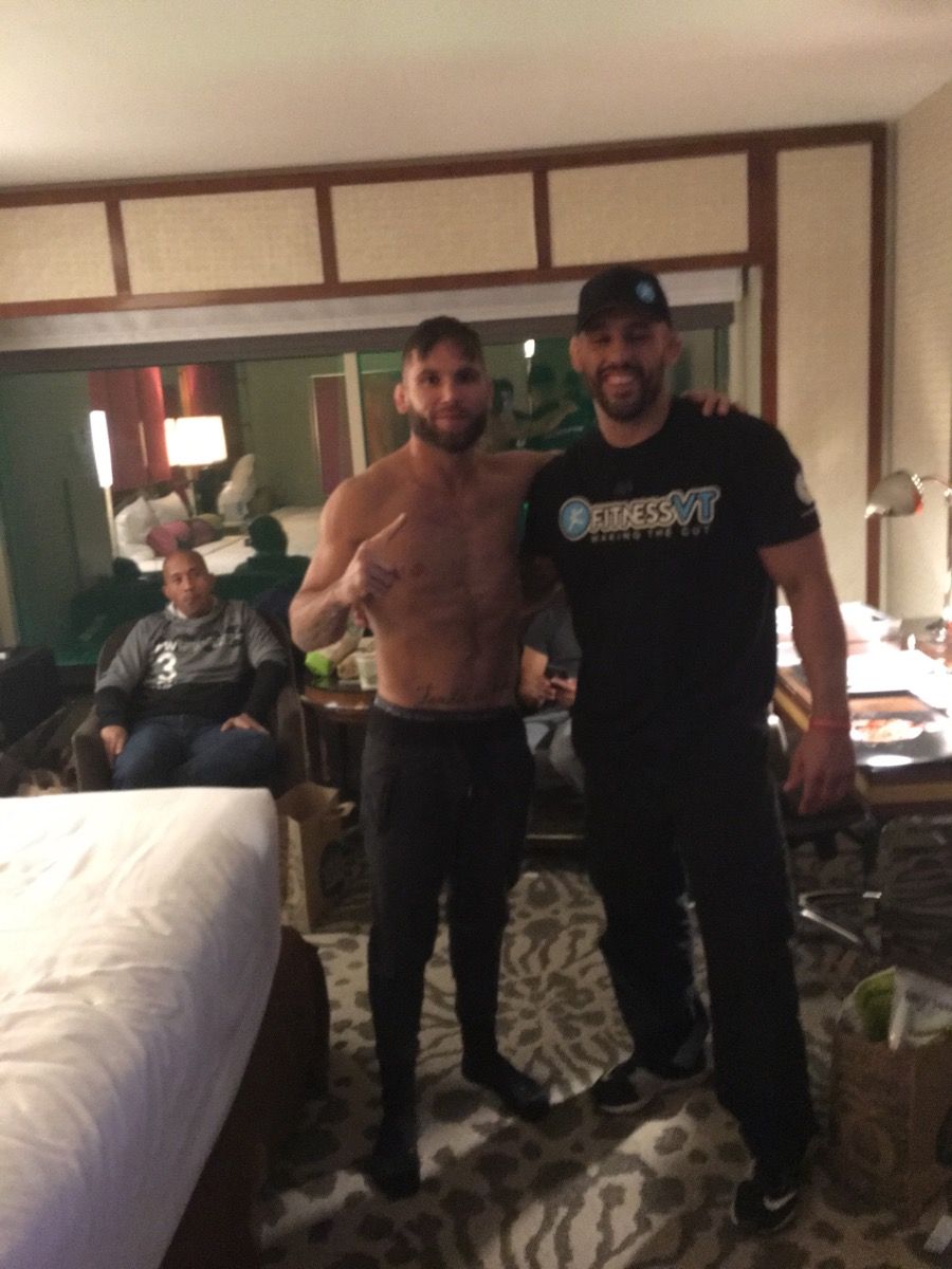 Jeremy Stephens with weight management specialist, George Lockhart ahead of UFC 194