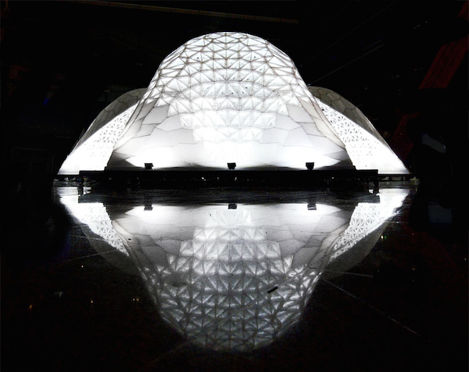 All photos via <a href="http://www.designboom.com/architecture/vulcan-beijing-design-week-bjdw-largest-3d-printed-architectural-pavilion-parkview-green-10-07-2015/">Designboom</a> unless otherwise noted