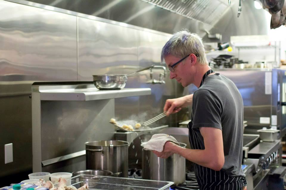 Kevin Schuder in the Citizen Fox kitchen.