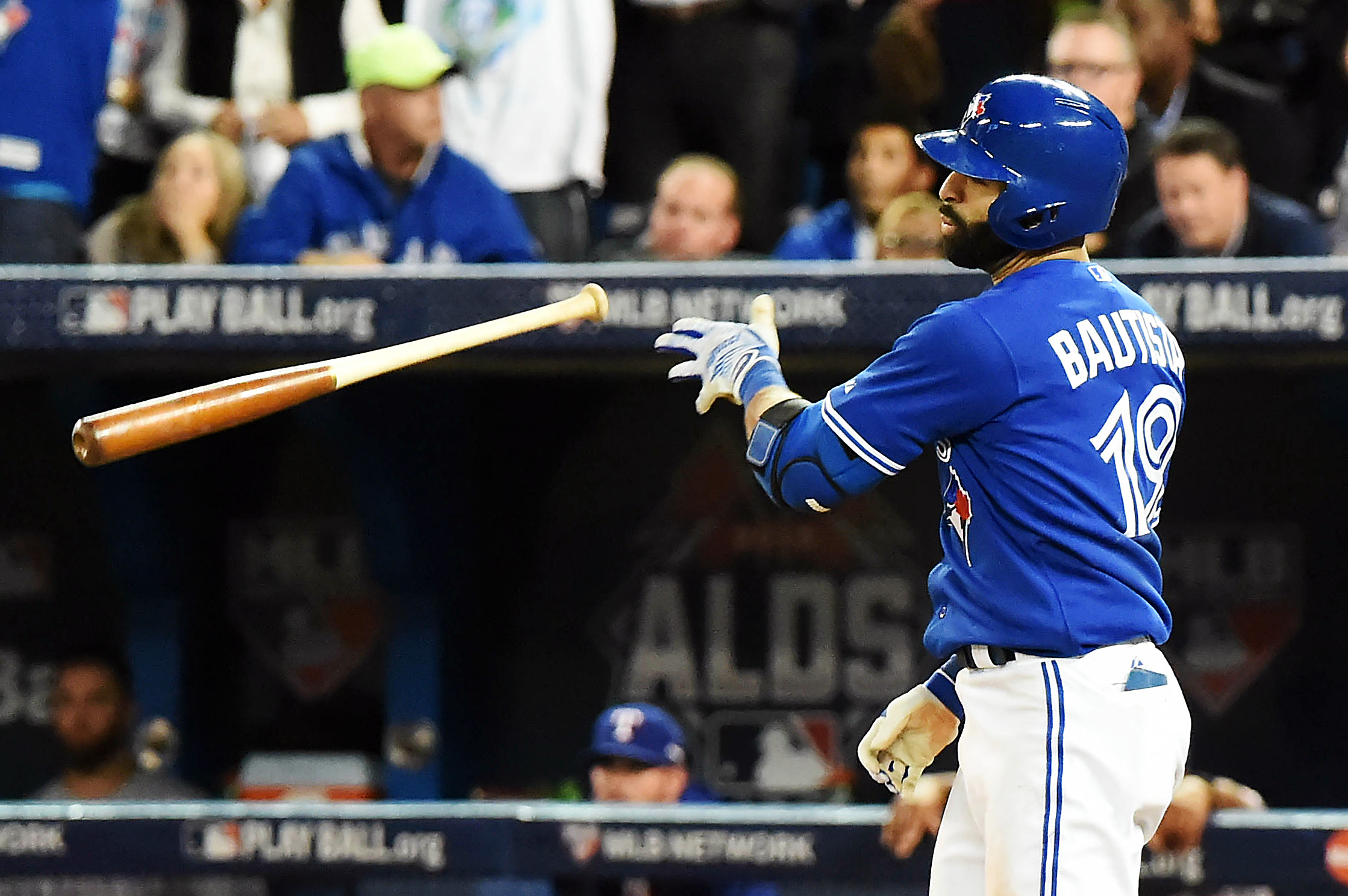 What, you didn't think I would post a piece about the Blue Jays and NOT use the BAT FLIP pic did you?