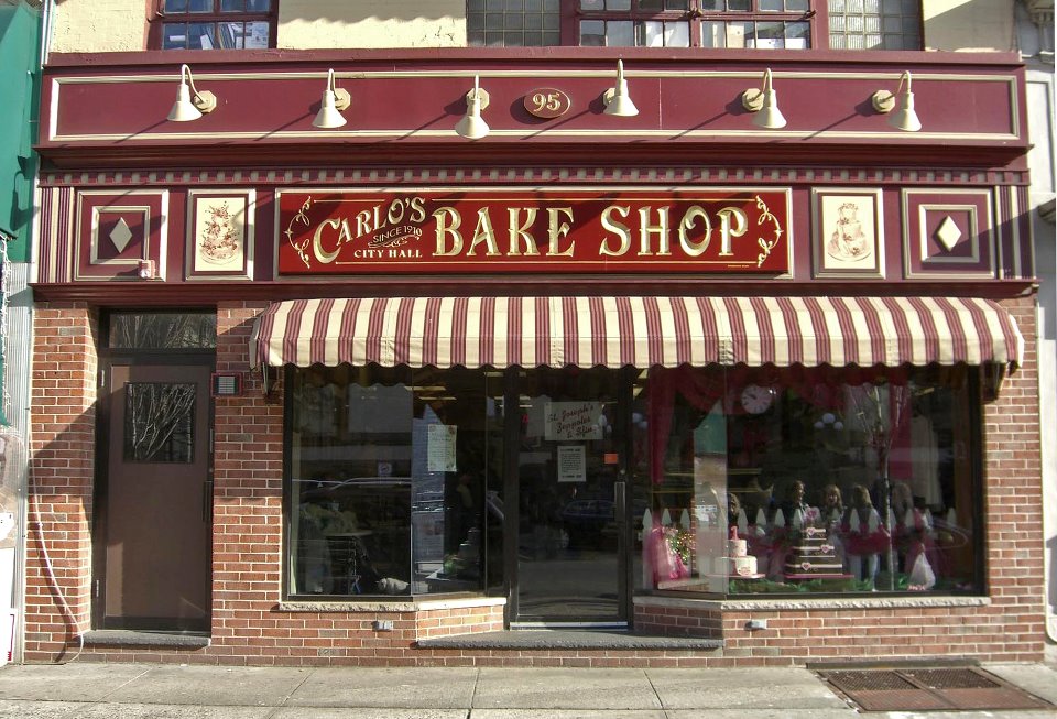 The original Carlo's Bake Shop in Hoboken, NJ. 