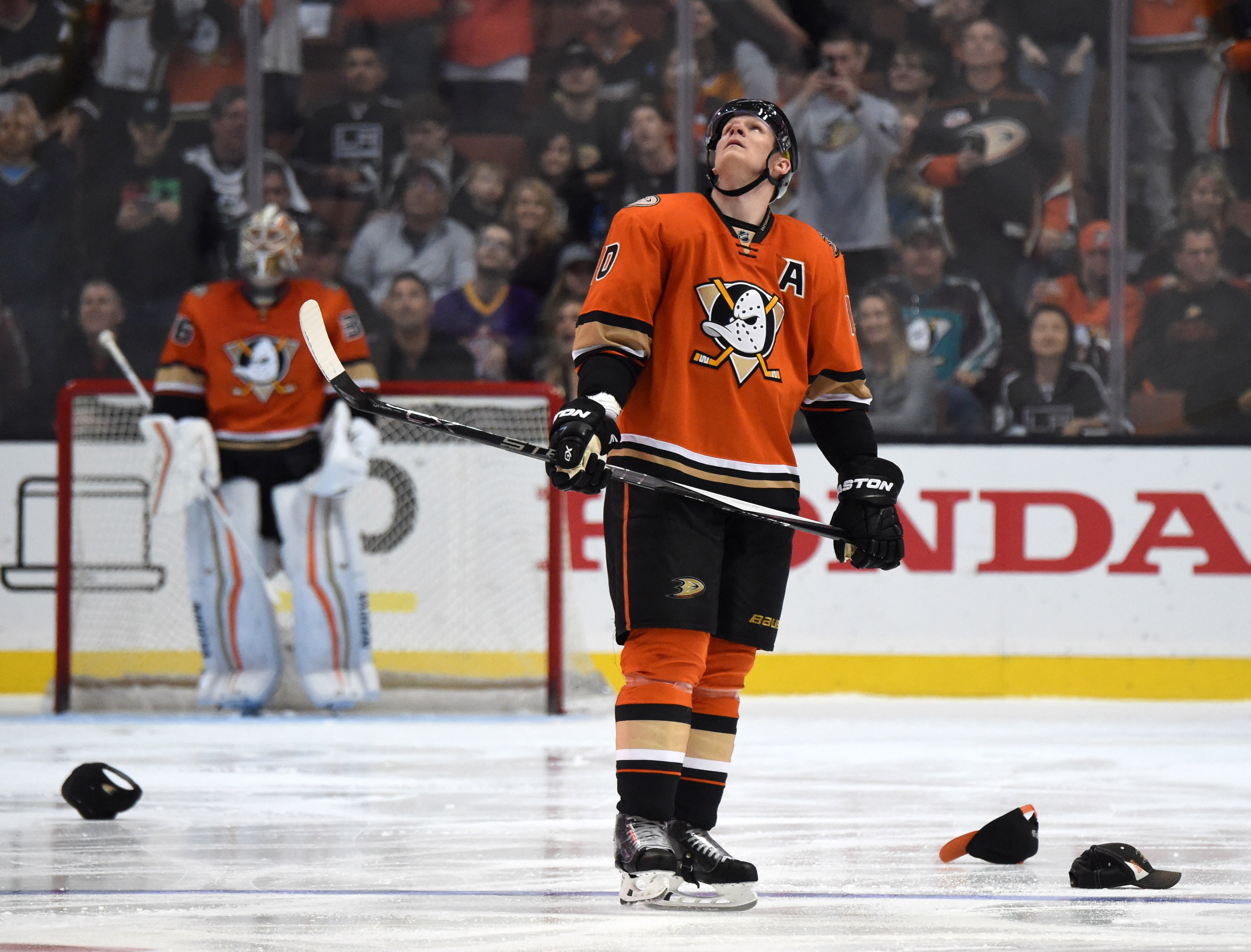 Ducks fans enjoyed watching Corey Perry's hat trick against Los Angeles as much as Perry.