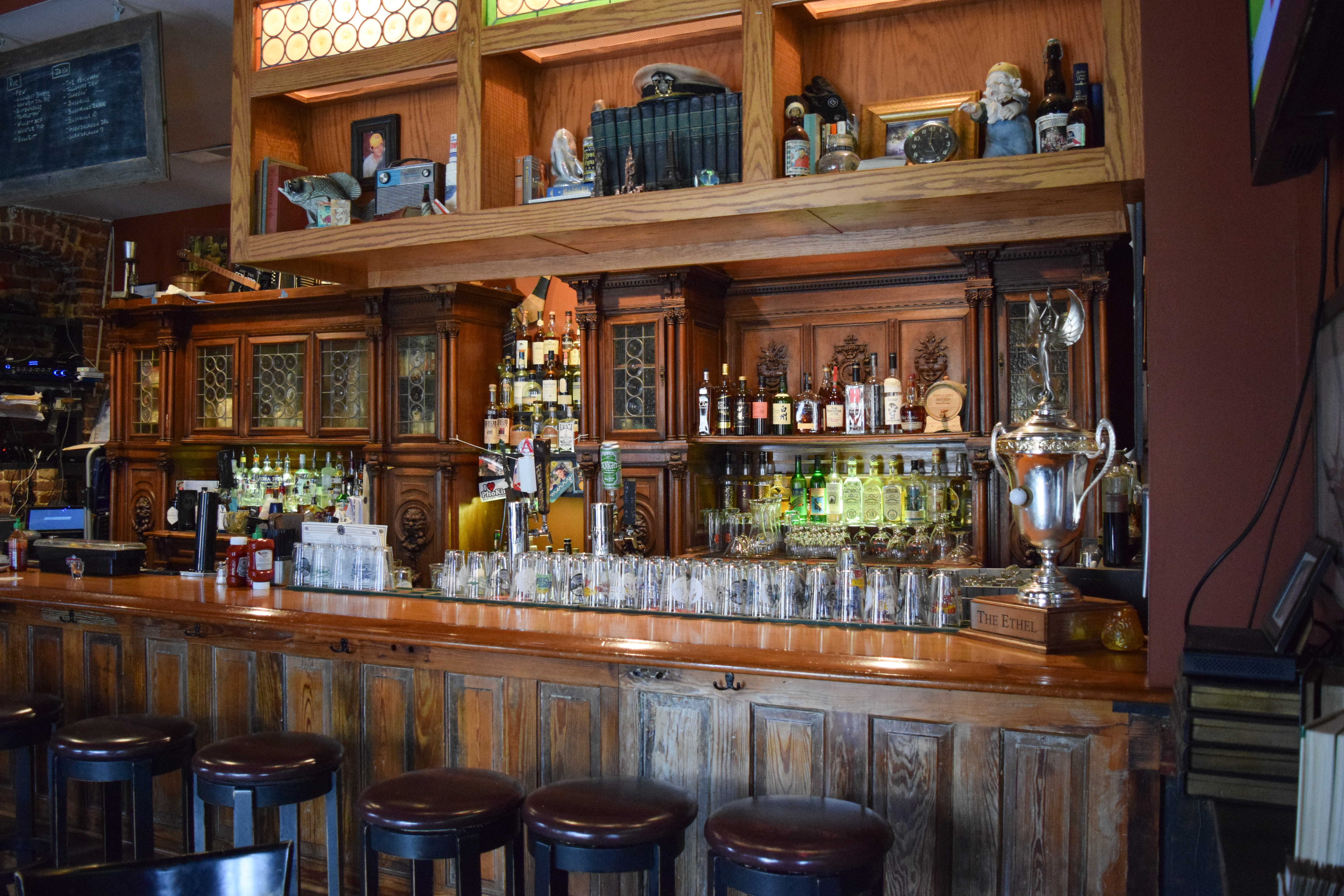 The bar at Steinbeck's.