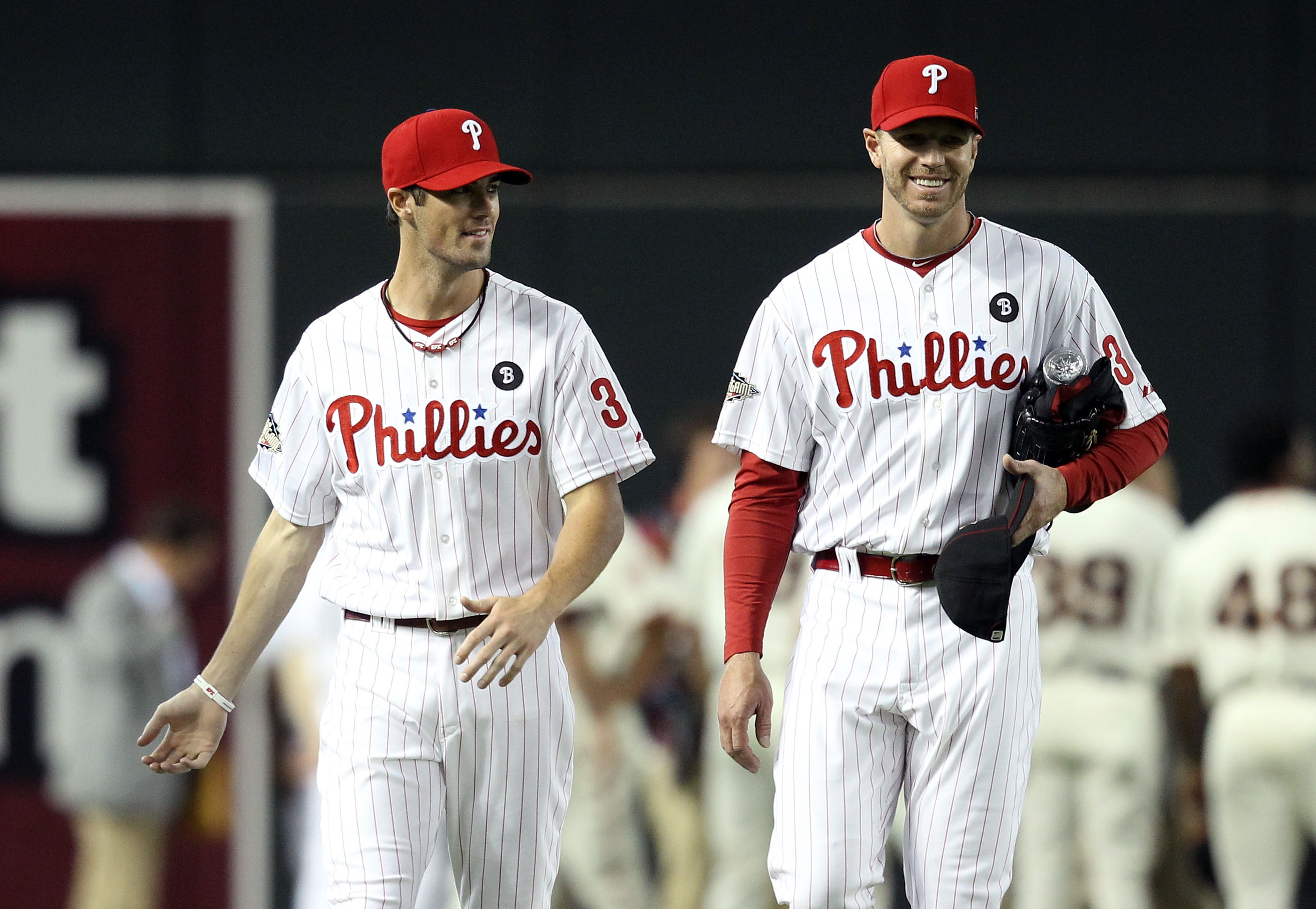 Hamels (left) and Halladay made up two-fifths of this historic group.