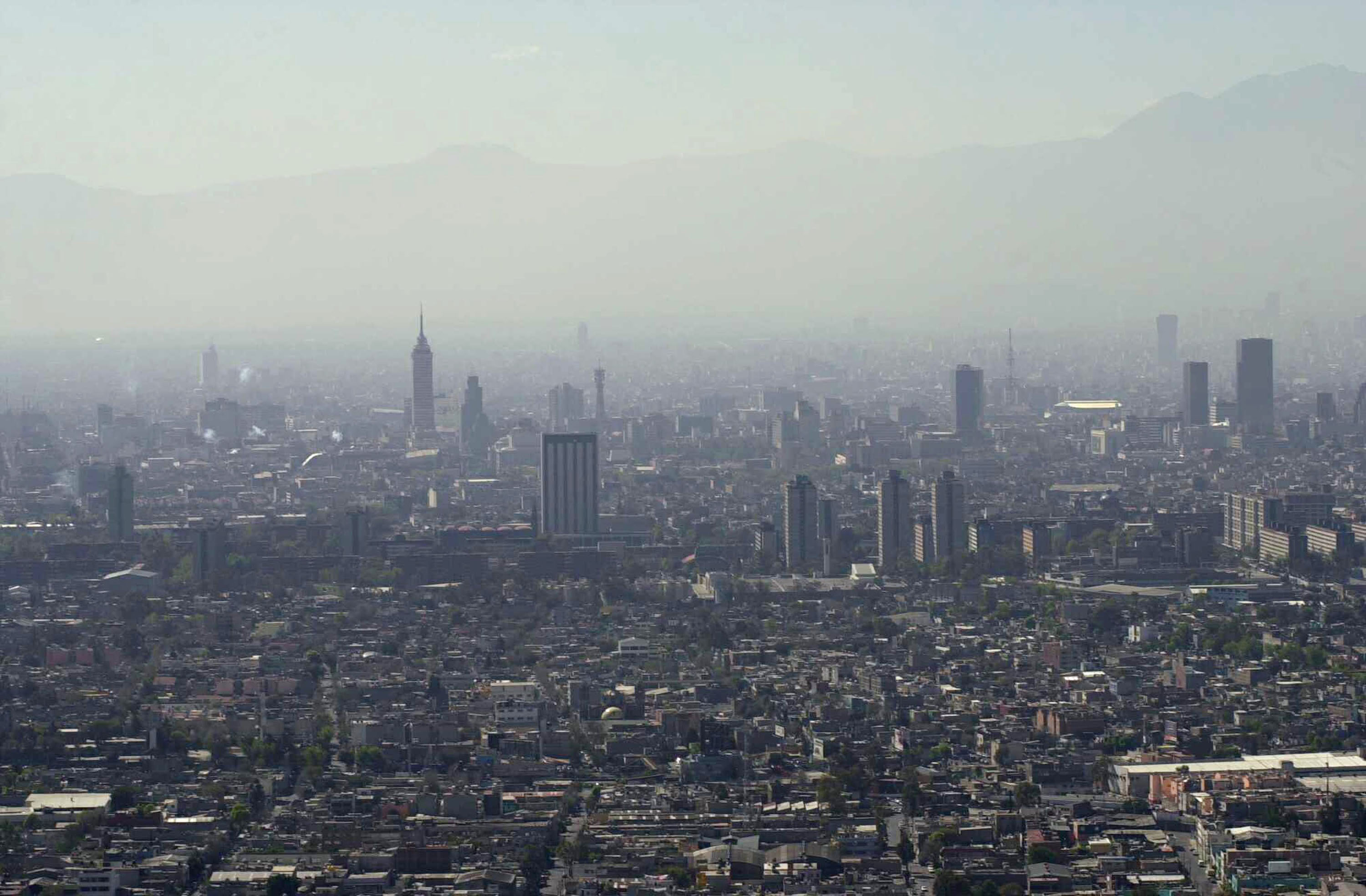 Mexico City is often covered in a hazy layer of smog.