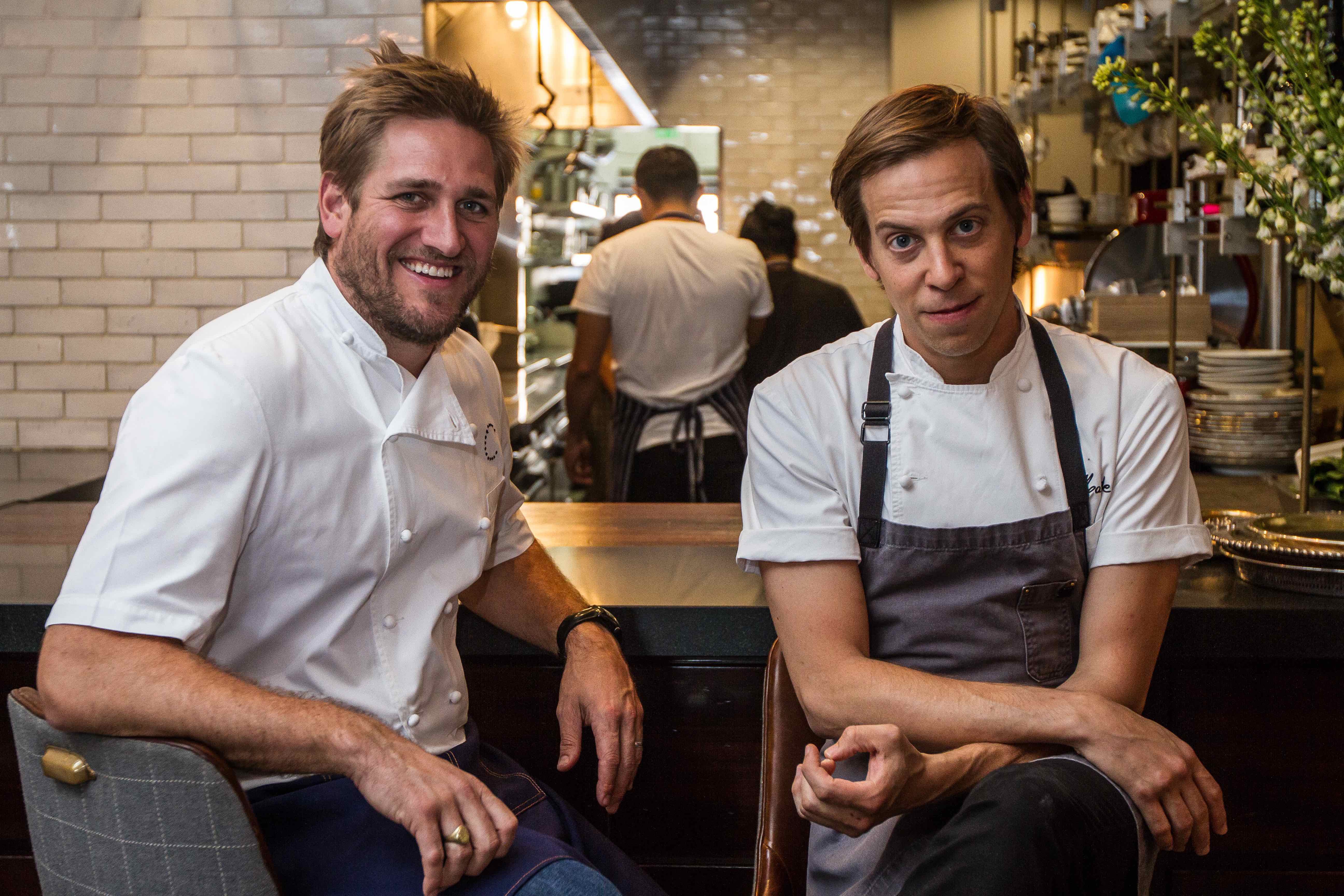Curtis Stone and Justin Hilbert at Maude, Beverly Hills