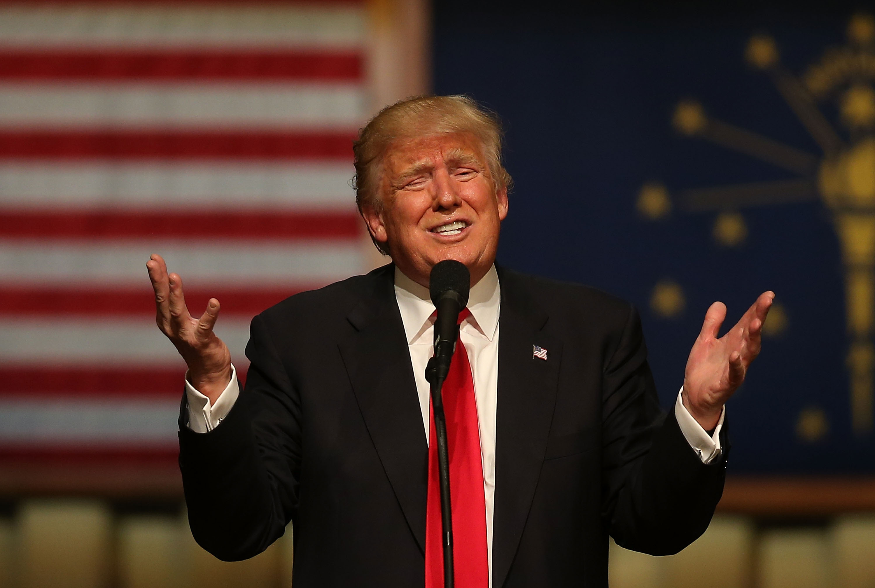 Donald Trump Campaigns In Indiana Ahead Of State Primary