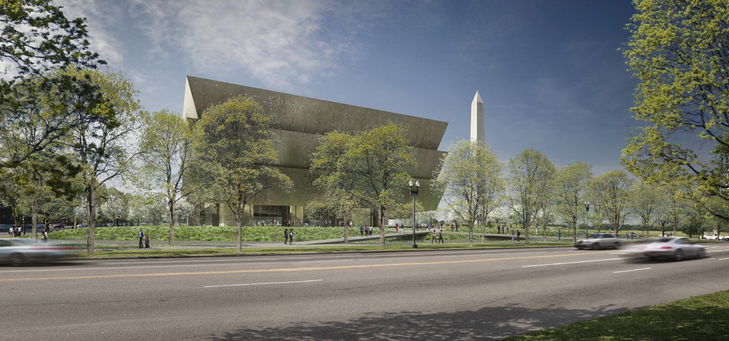 Rendering of the Smithsonian Museum of African American History