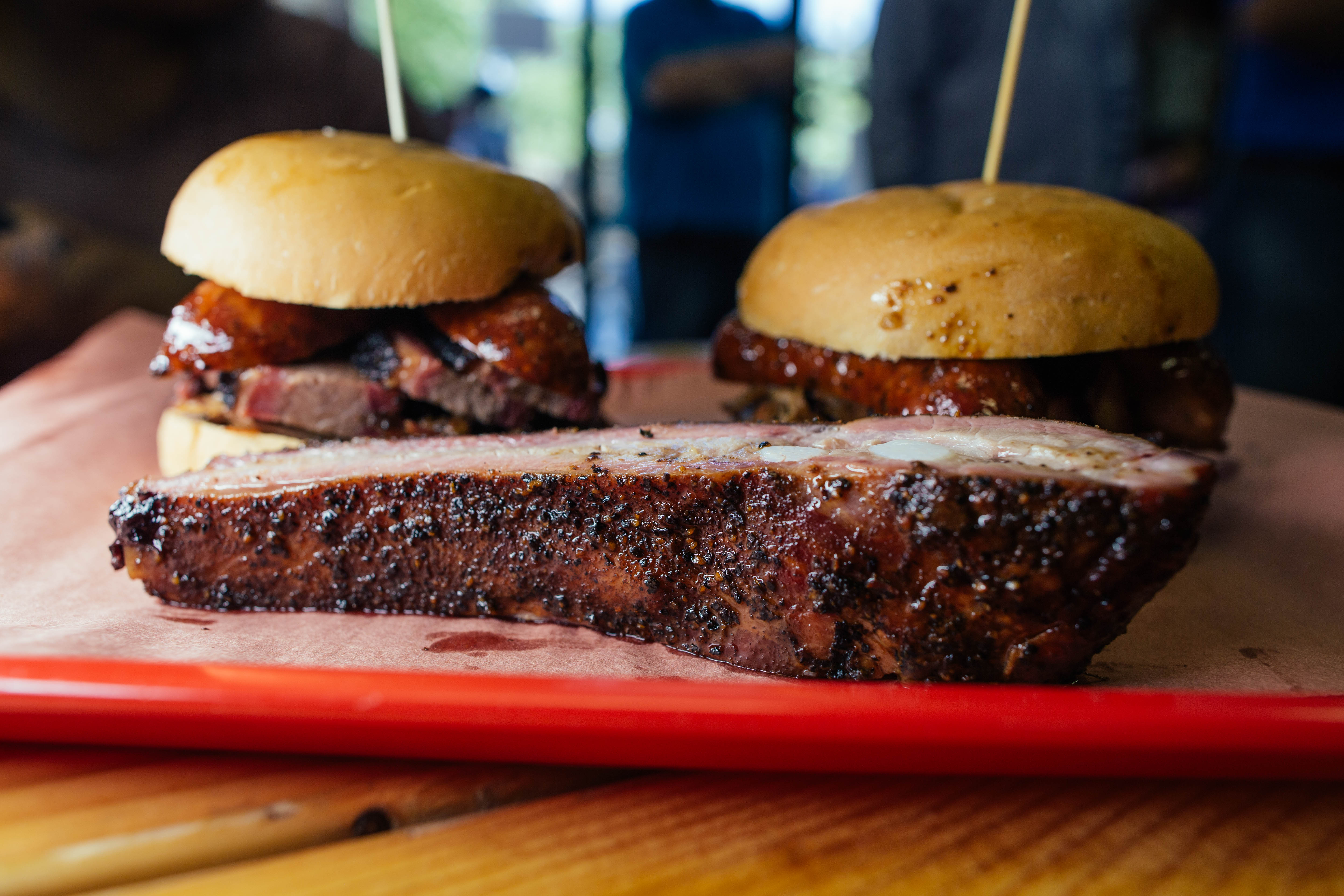 Chef-approved ribs and brisket sandwiches await