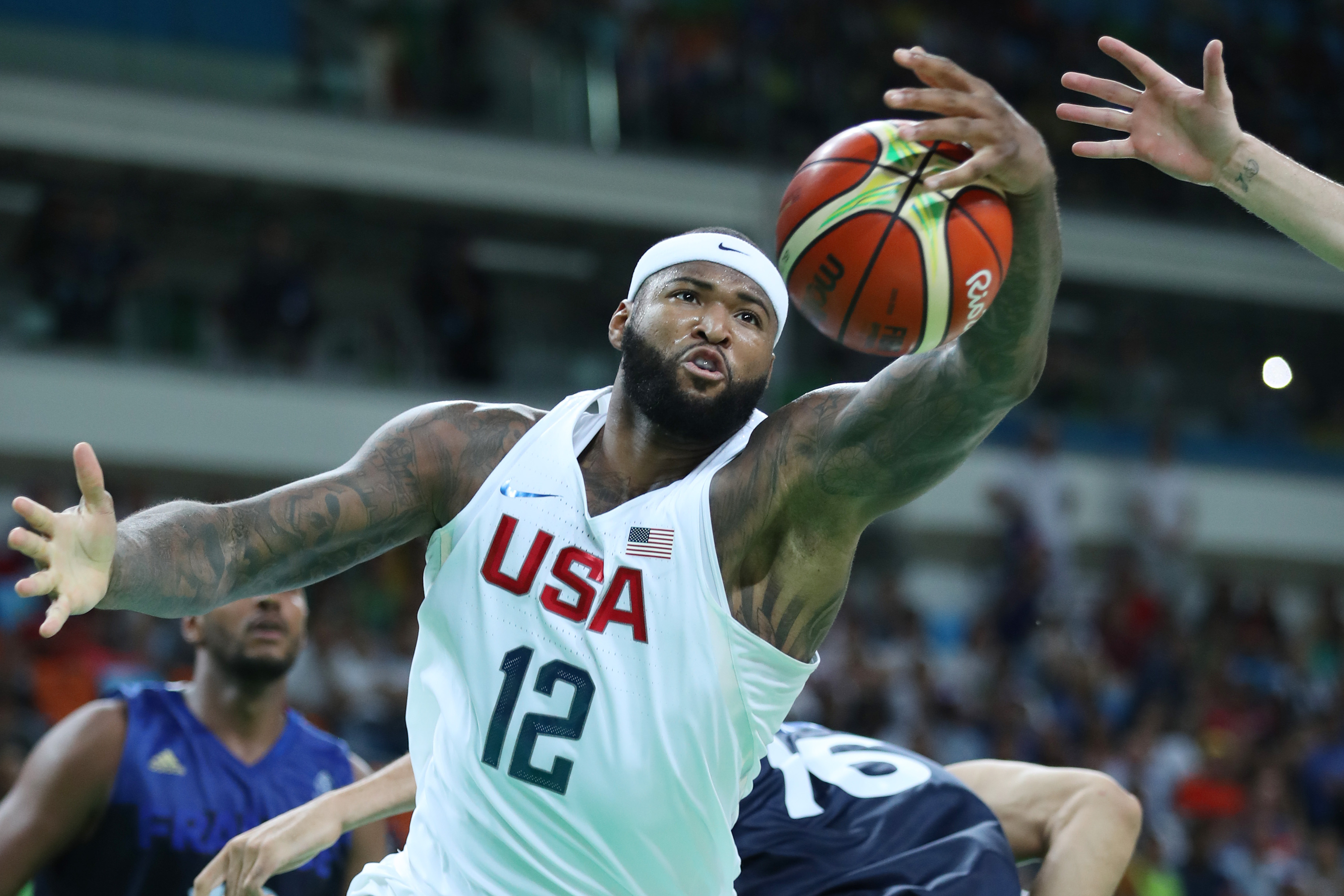 Olympics: Basketball-Men's Team-Preliminary Round FRA vs USA