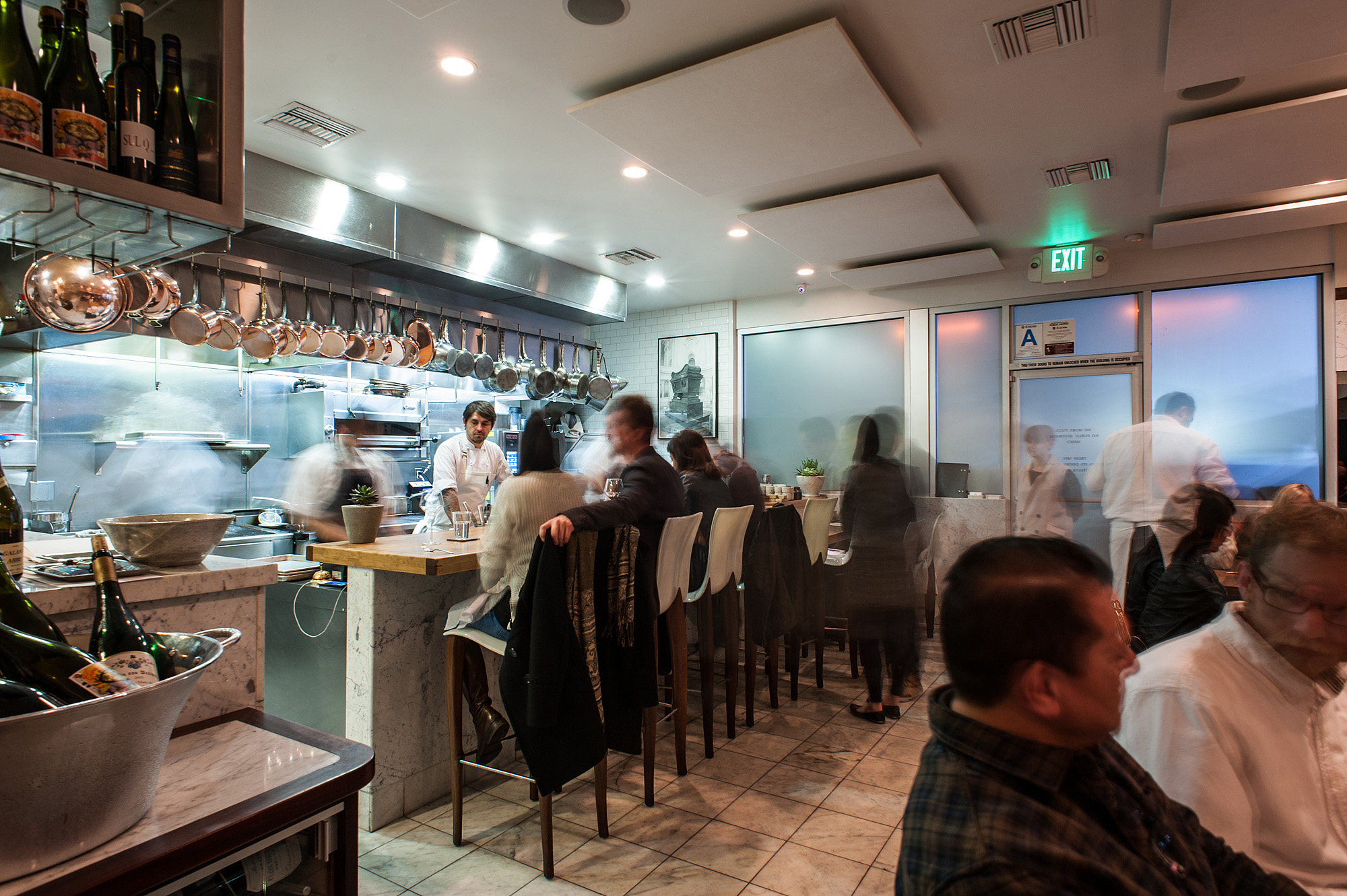 A busy night for diners at one of LA’s best tasting menu restaurants.