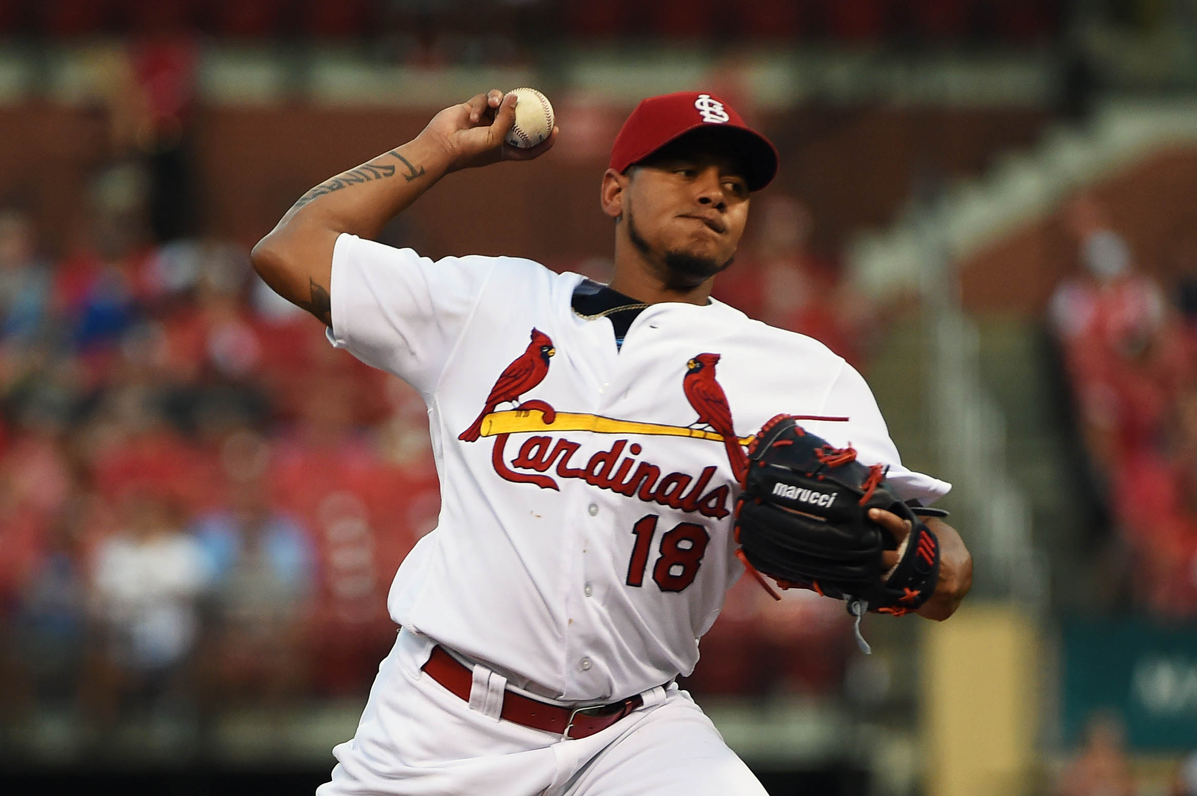 Despite 9 strikeouts, Carlos Martinez allowed four runs in 6 innings of work on Wednesday afternoon.