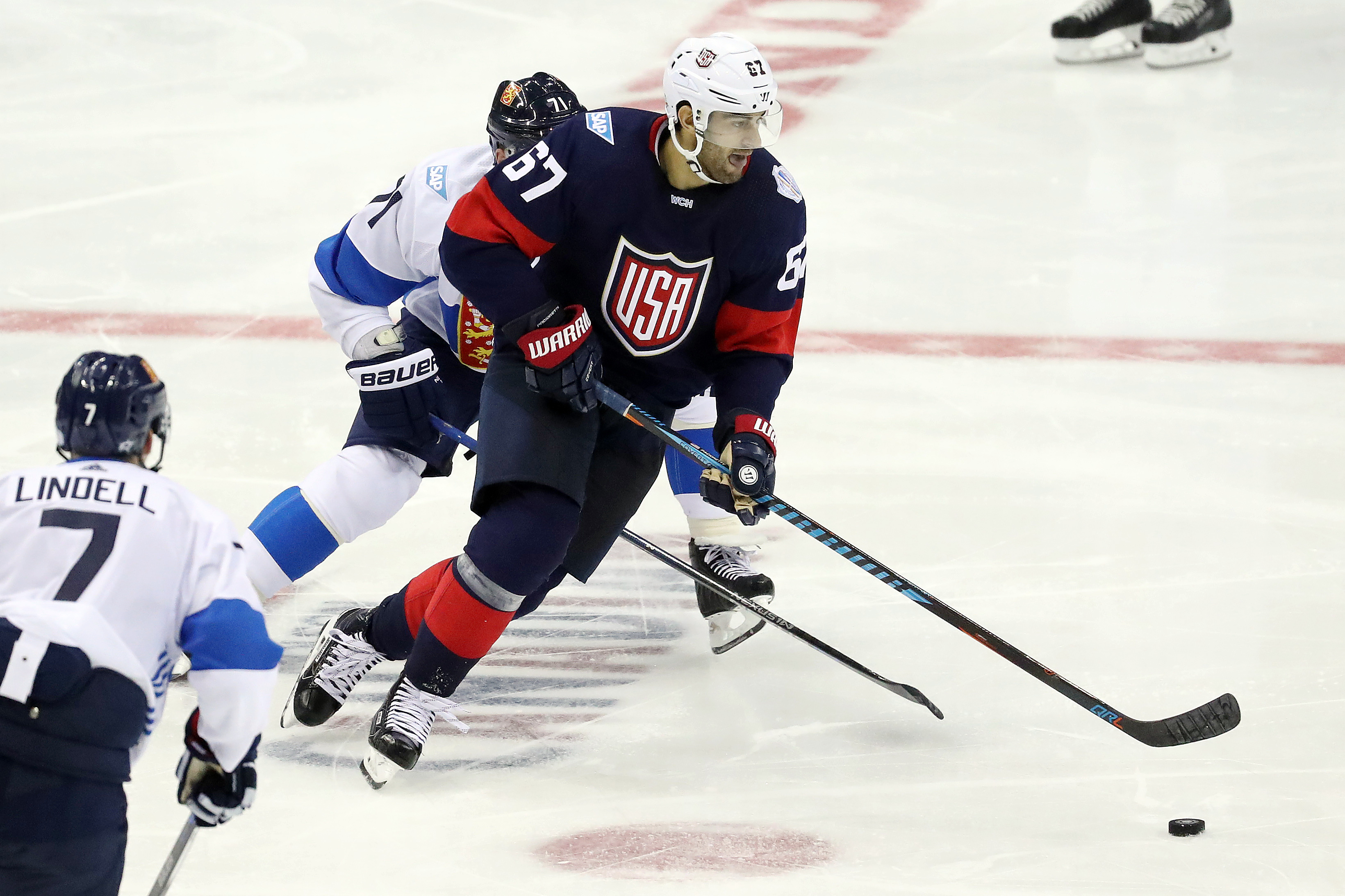 Hockey: World Cup of Hockey-Pre Tournament-Team Finland vs Team USA