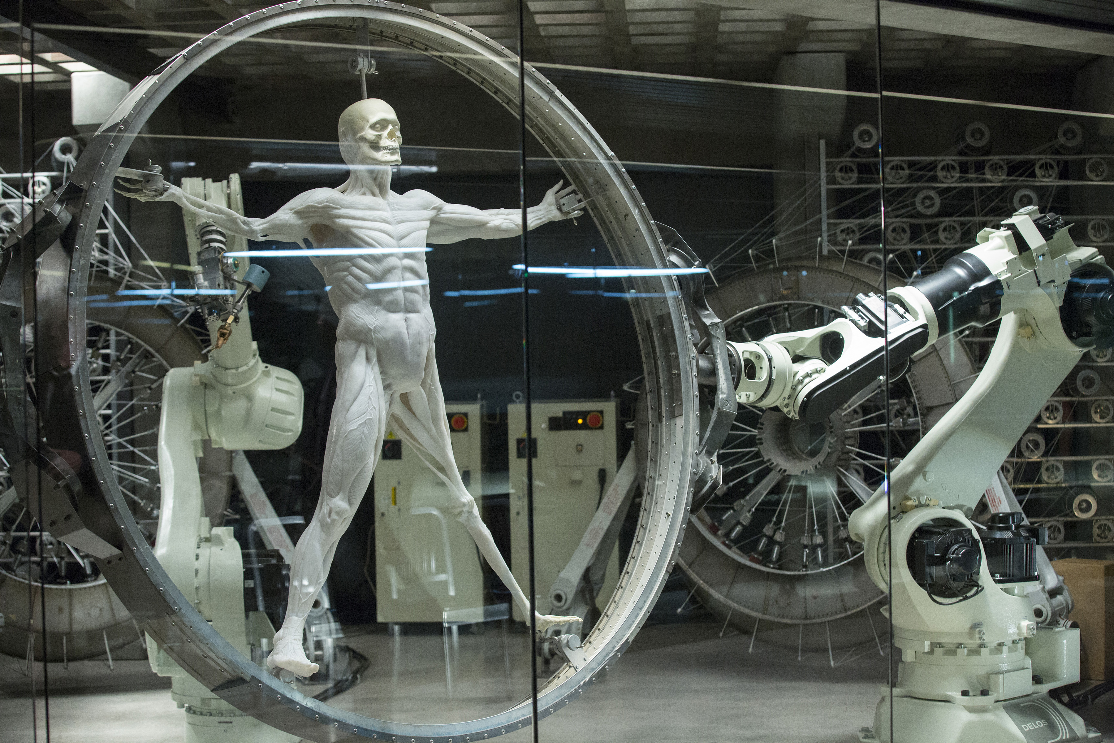 A robot in production on HBO’s Westworld