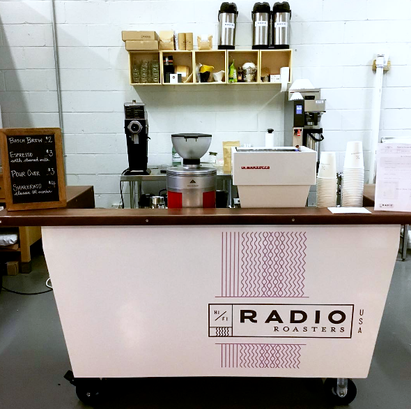 The Radio Roasters coffee cart