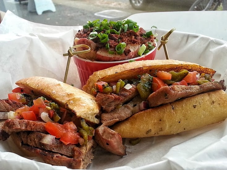 Tri-tip sandwich at Martino's Smoked Meats.