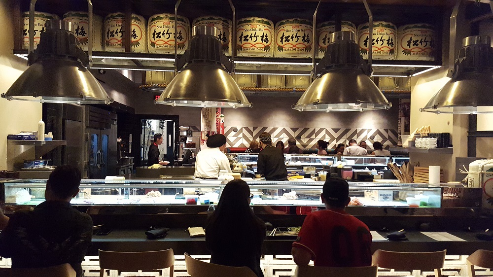 Sekushi Japanese & Raw Bar counter