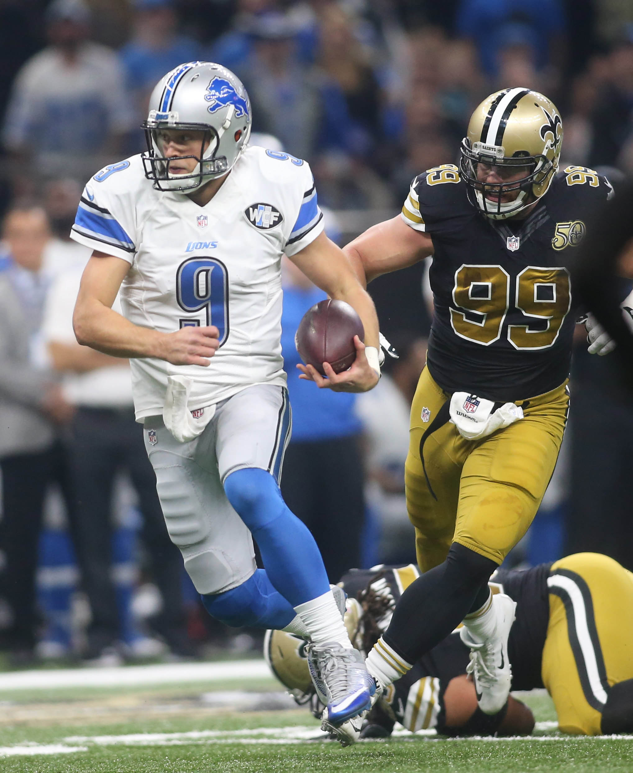 Saints could never catch up to Matt Stafford and the Lions