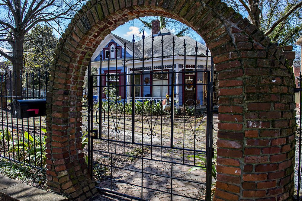 The ancient entryway to a Peeples Street Victorian in West End Atlanta. 