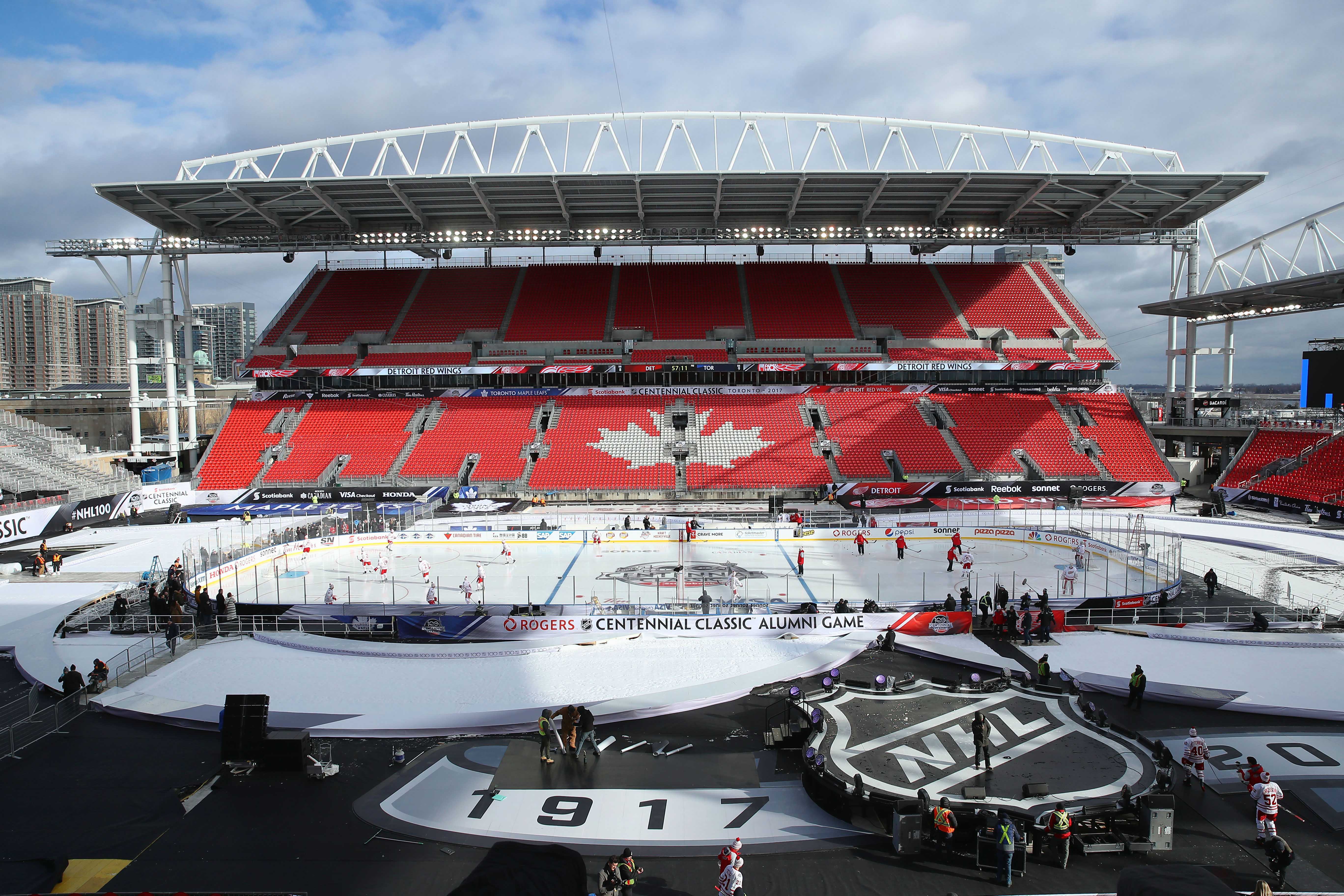 NHL: Centennial Classic-Practice Day