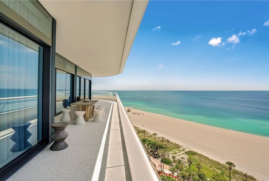 A beachfront view at a barnad new miami beach condo at faena house
