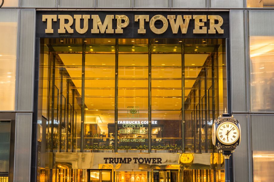 Gaudy Trump Tower in NYC.