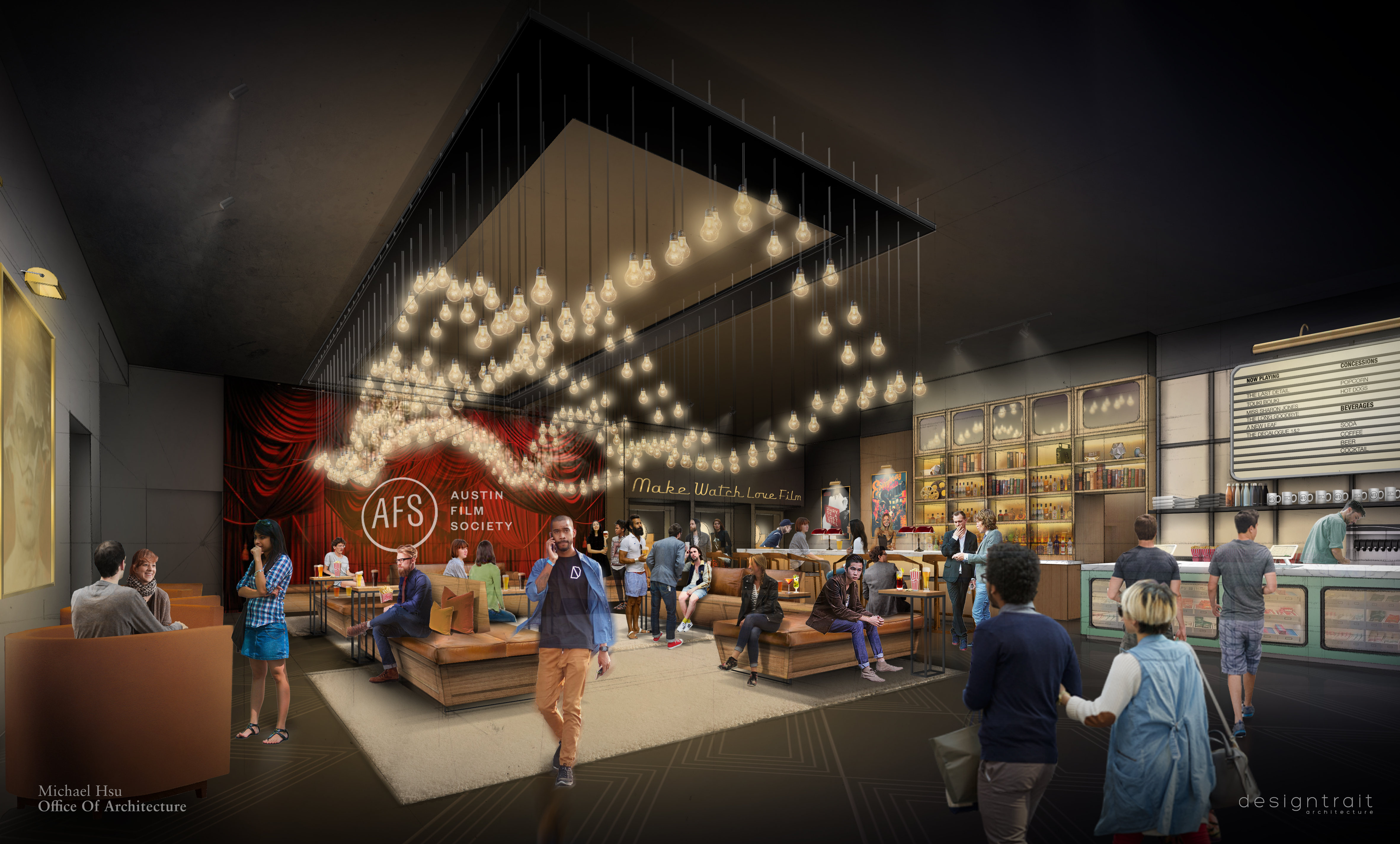 Rendering of Austin Film Society’s new digs