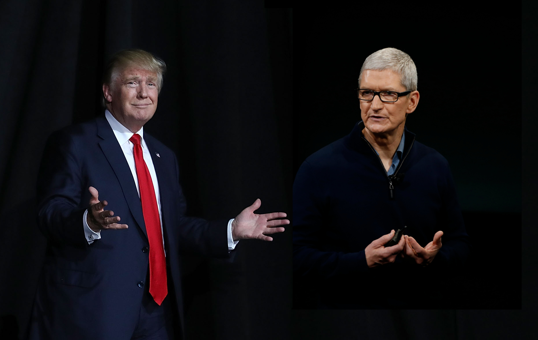President Trump and Apple CEO Tim Cook