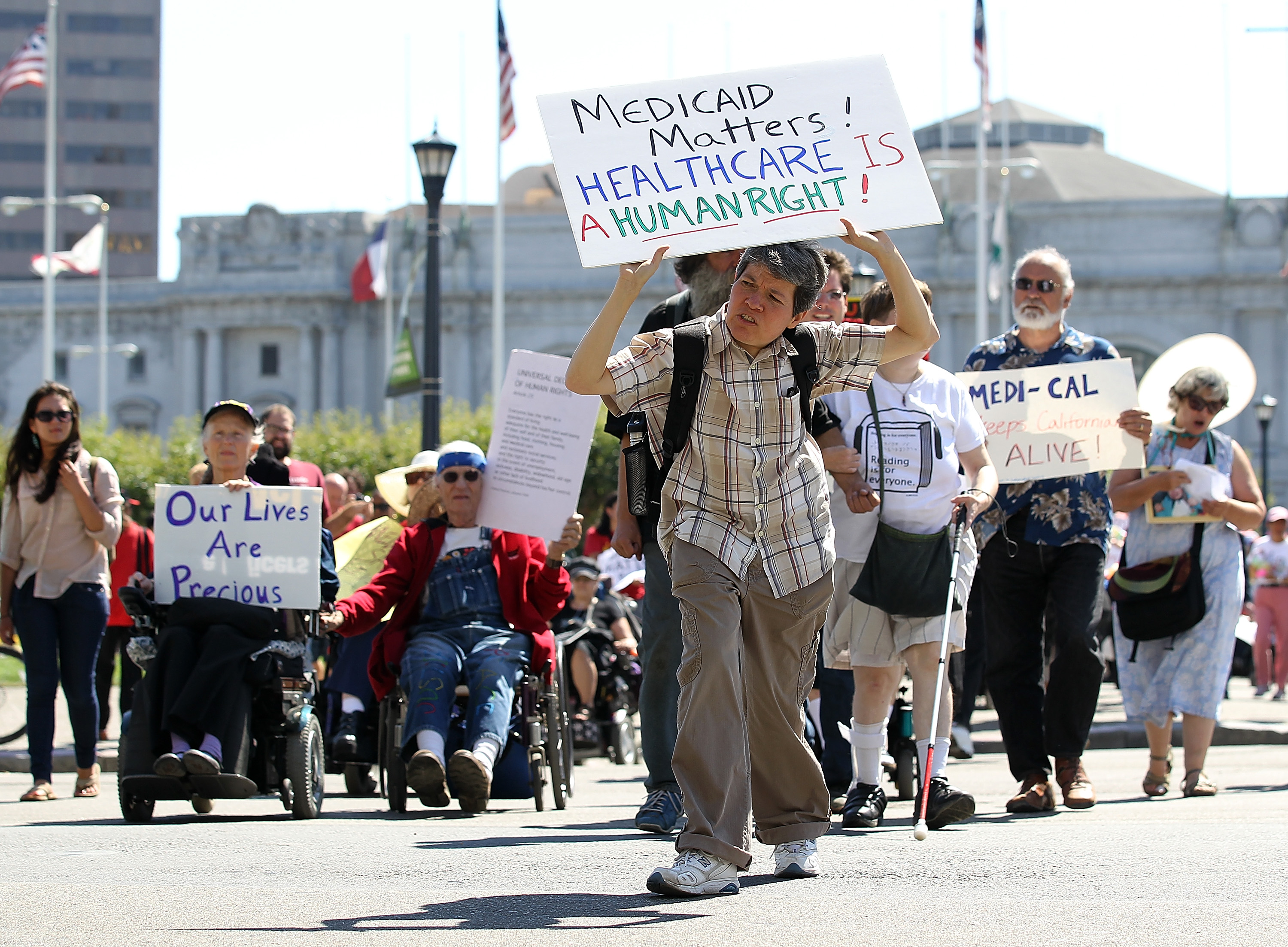 Bay Area Activists Protest Cuts To Medicaid