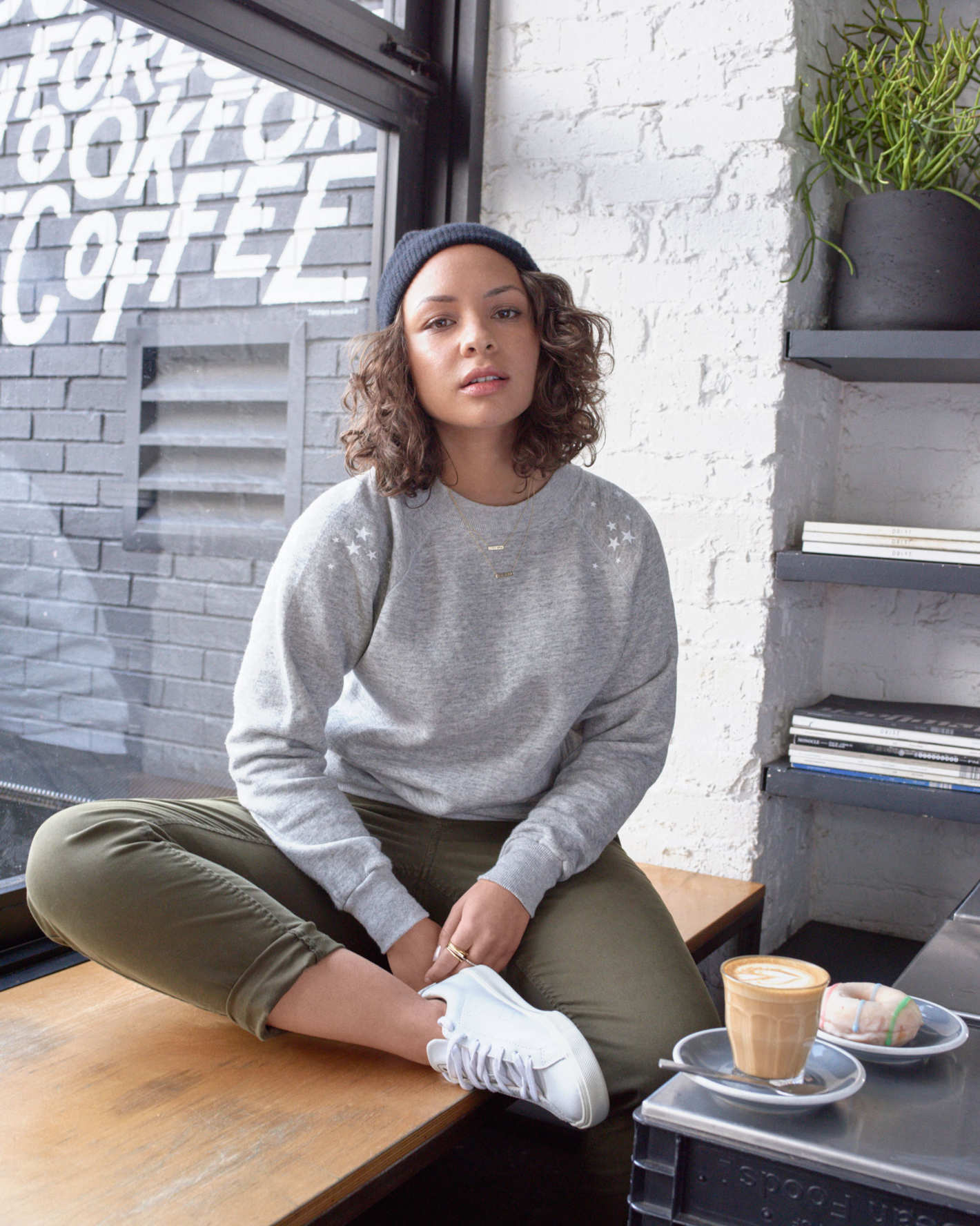 Jasmine Cephas Jones in a look from her Lou &amp; Grey collection