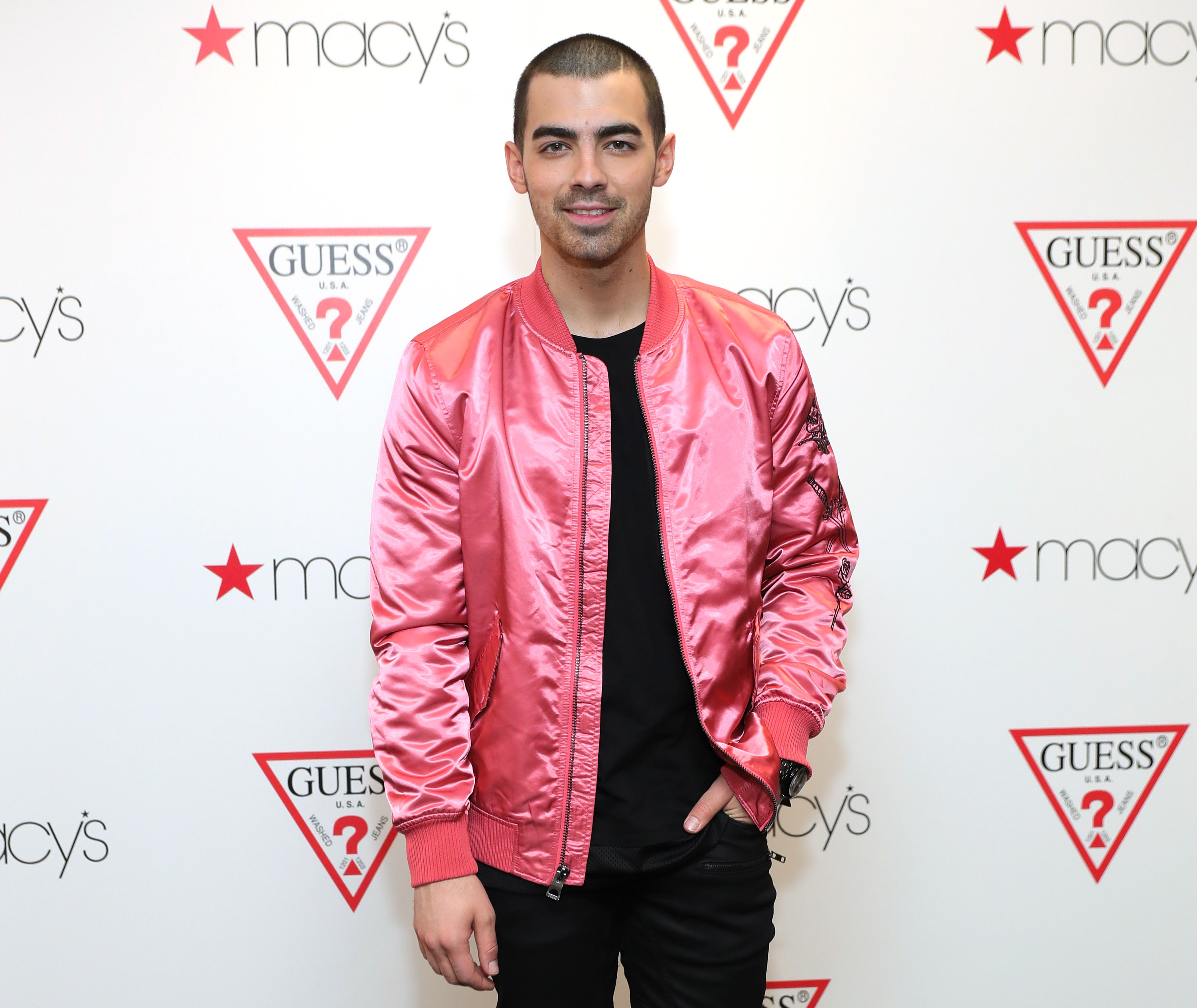 Joe Jonas attends the launch of the new Guess men's underwear line 'Hero' at Macy's Herald Square on March 2, 2017 in New York City.