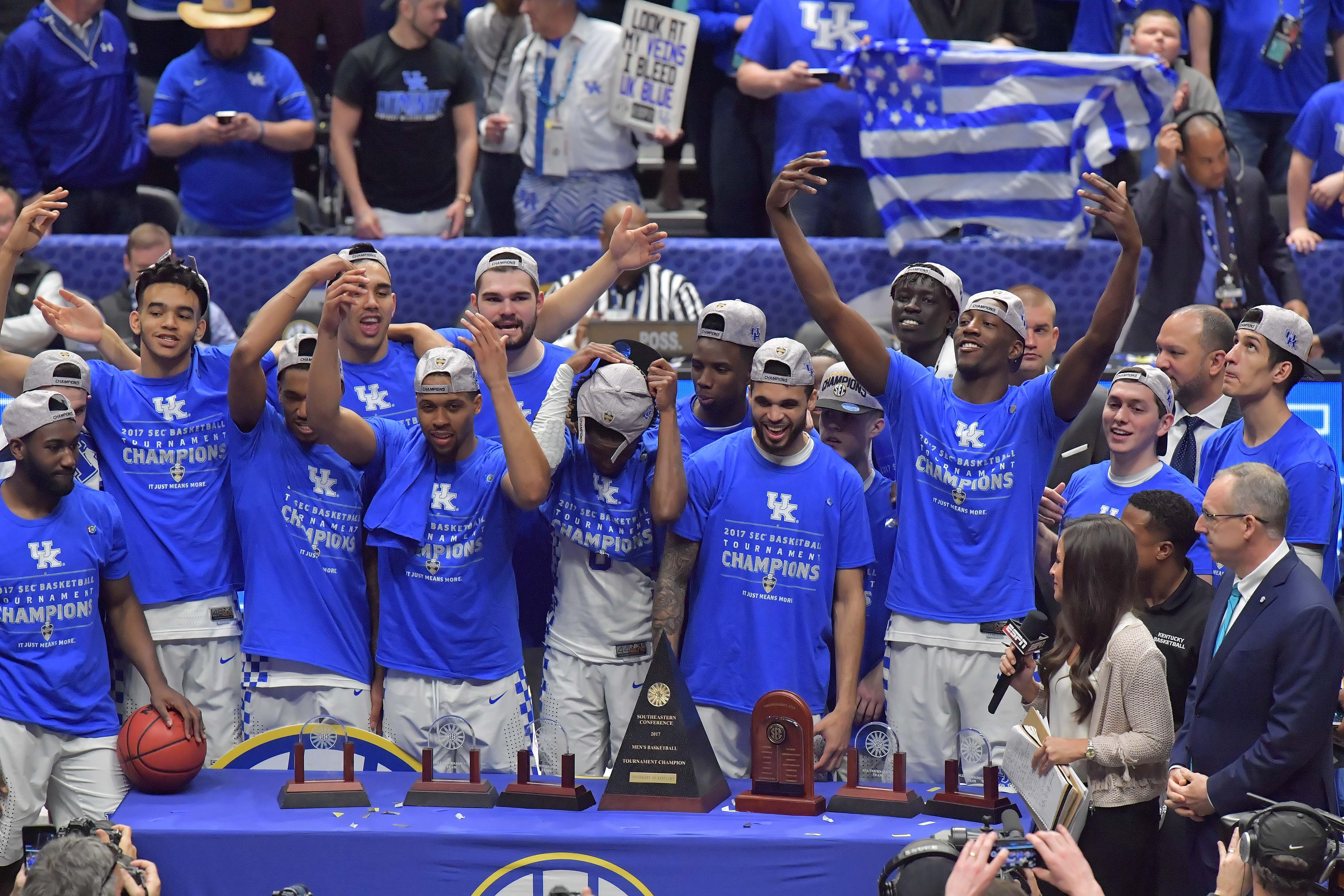 NCAA Basketball: SEC Tournament-Kentucky vs Arkansas