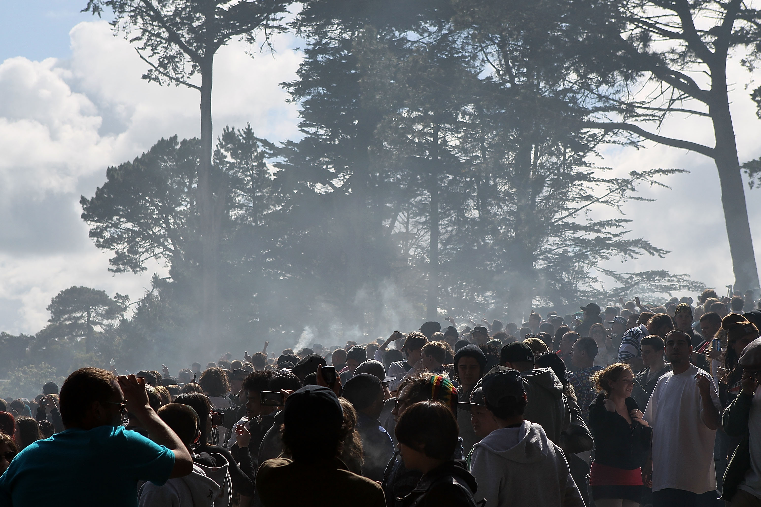 Enthusiasts Gather For Mass Pot-Smoking Celebration