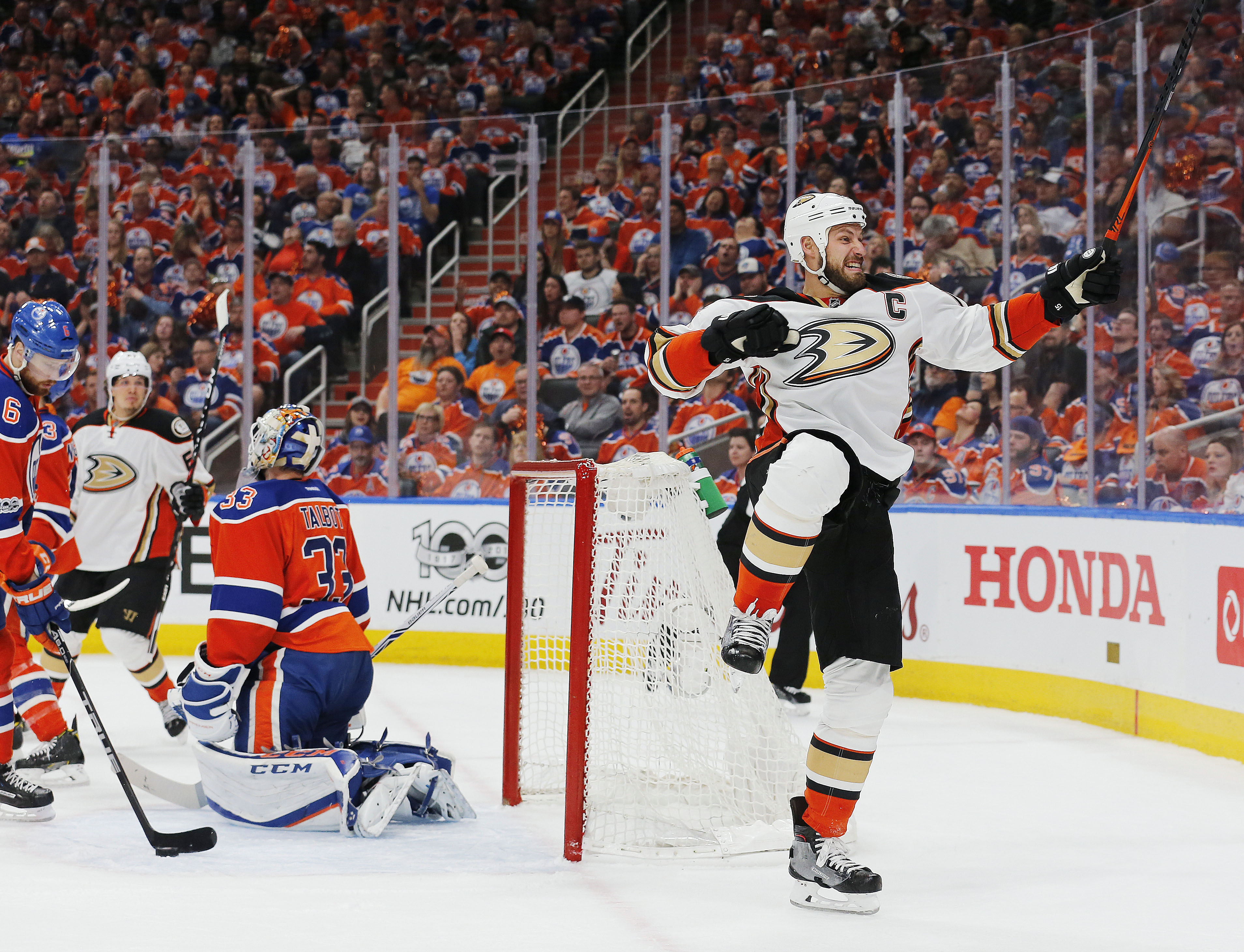 NHL: Stanley Cup Playoffs-Anaheim Ducks at Edmonton Oilers