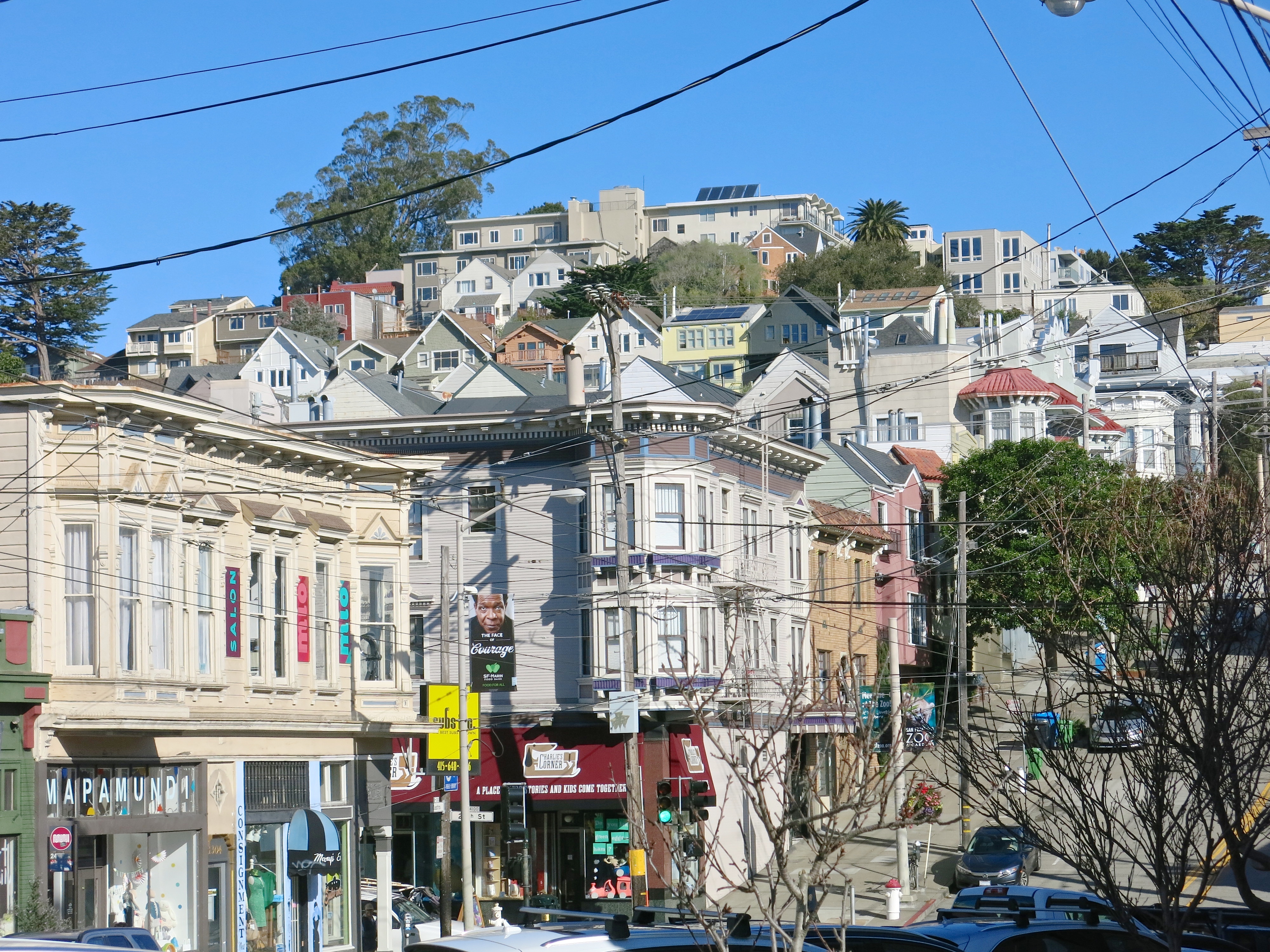 Noe Valley and the colorful homes in it