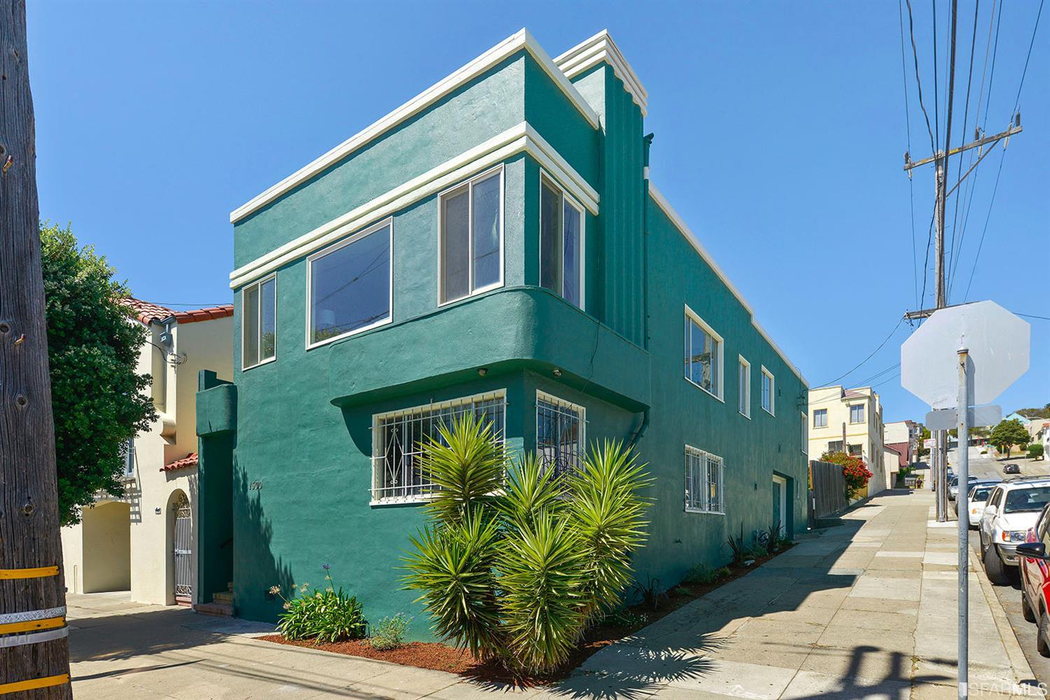 Green art deco house in Bayview. Gorgeous. 