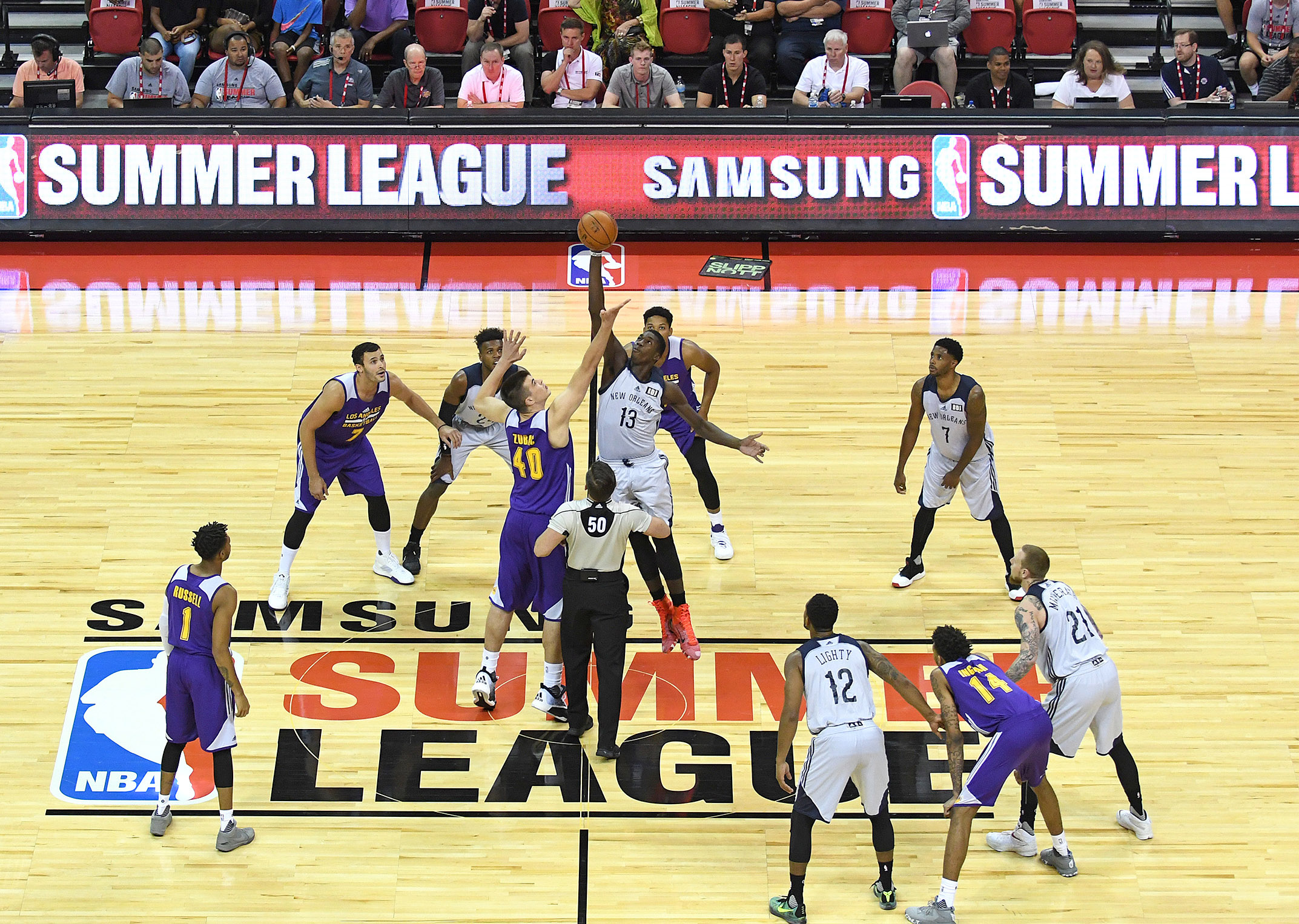 NBA: Summer League-New Orleans Pelicans vs Los Angeles Lakers
