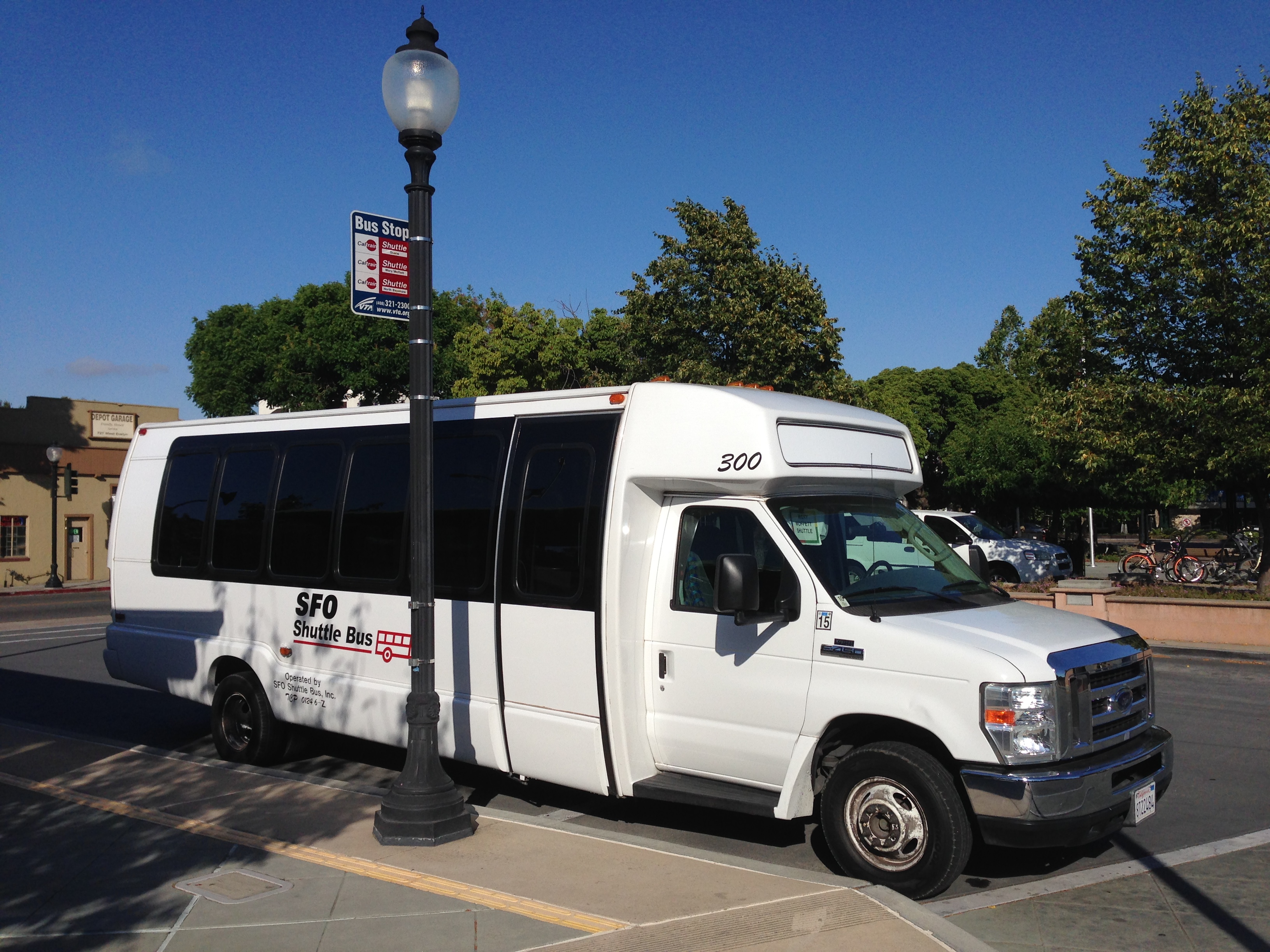 A tech bus in Mountain View.