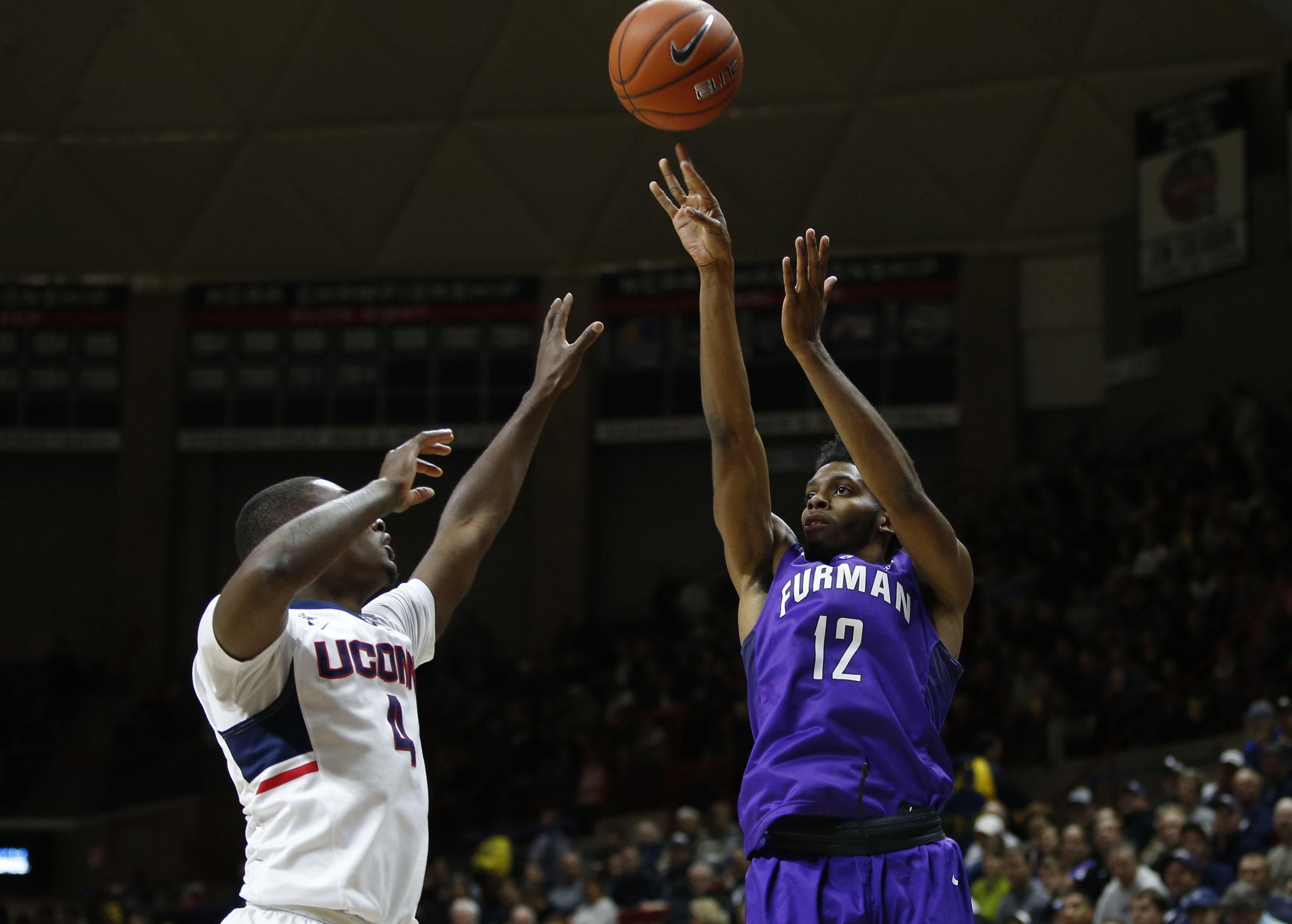 NCAA Basketball: Furman at Connecticut