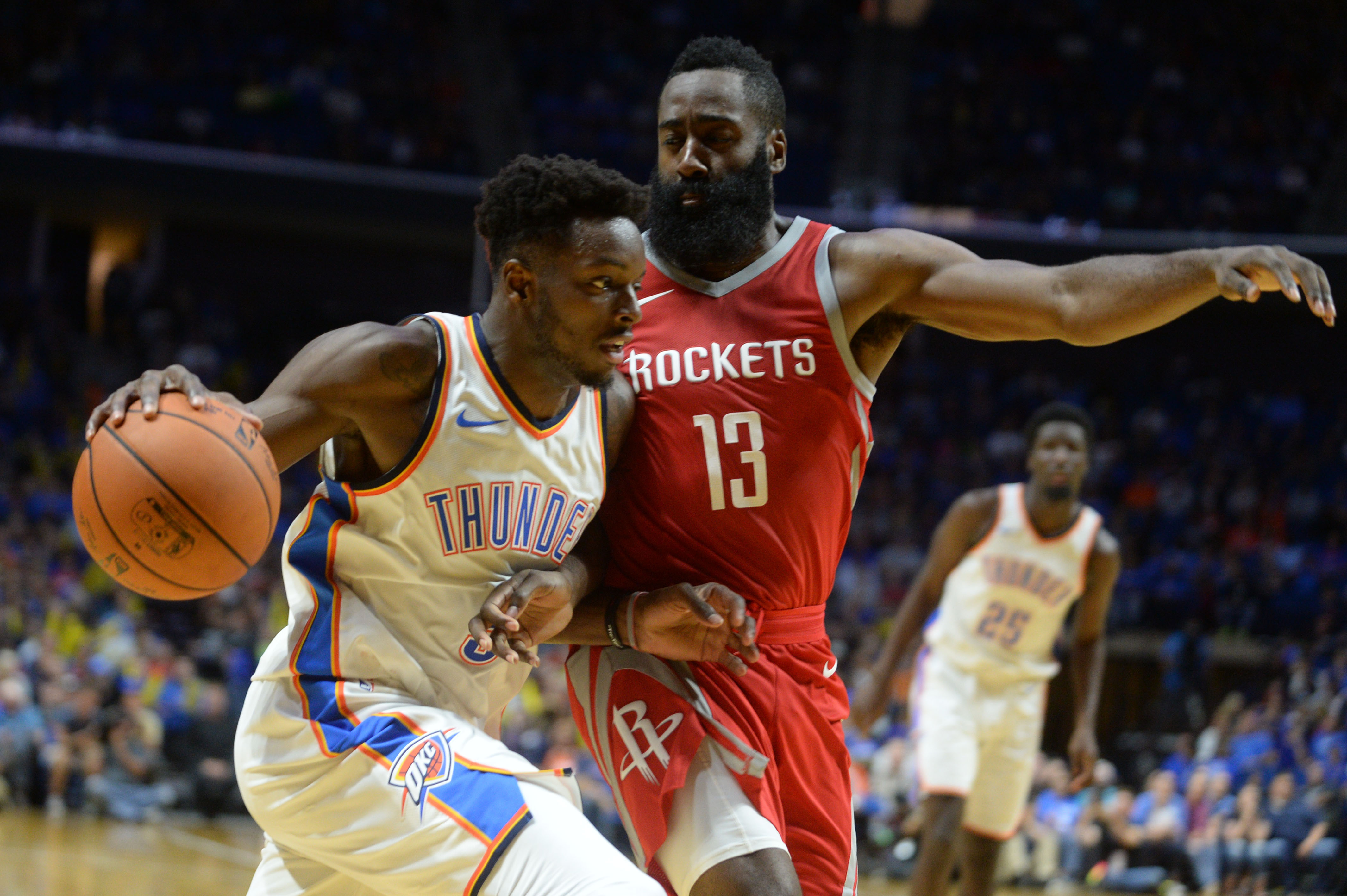 NBA: Preseason-Houston Rockets at Oklahoma City Thunder