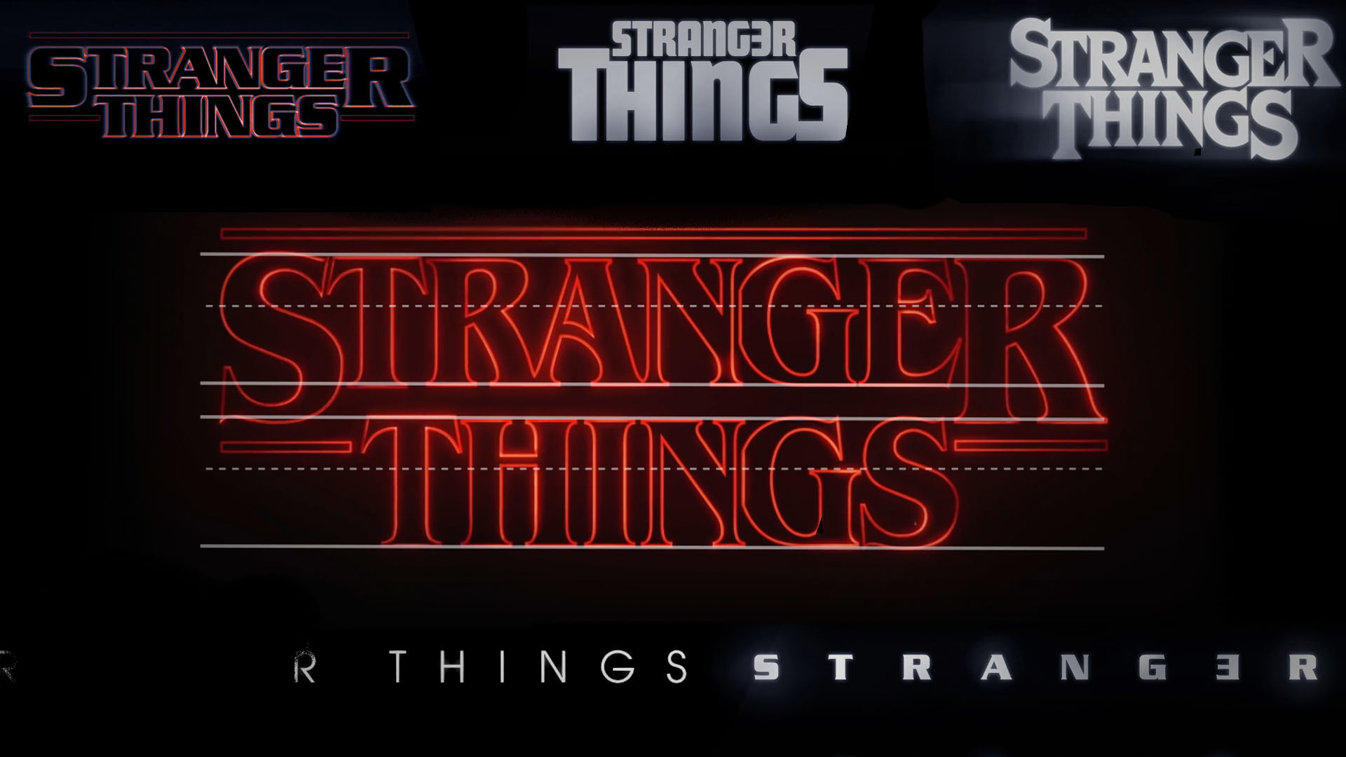 Stranger Things’ logo drafts