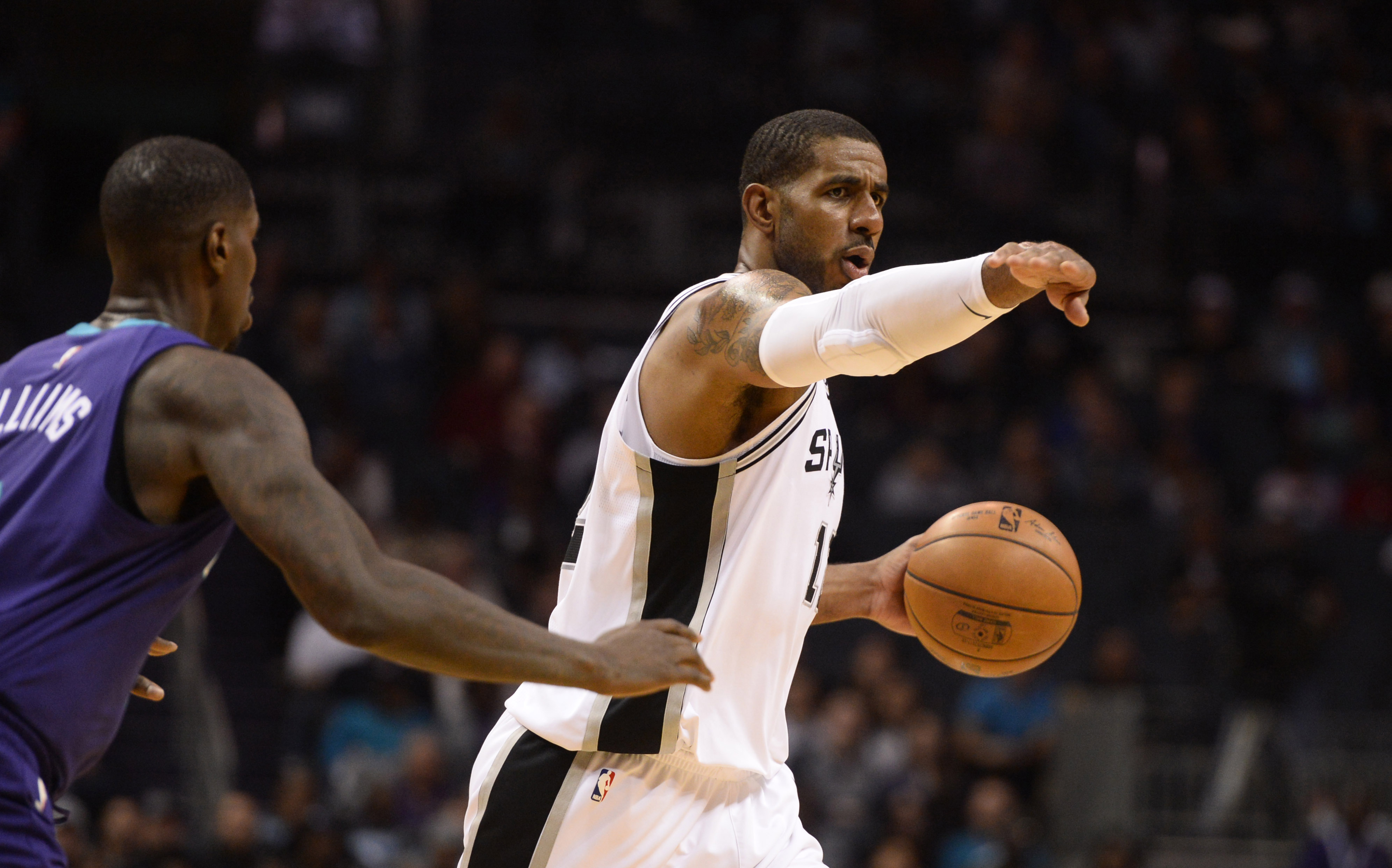 NBA: San Antonio Spurs at Charlotte Hornets