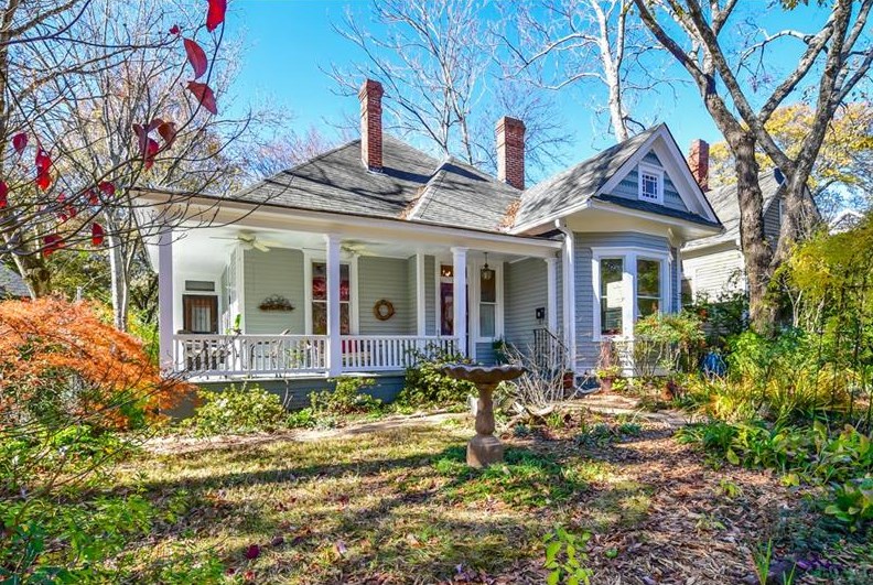 A photo of a Victorian style home for sale in Atlanta’s Grant Park. 
